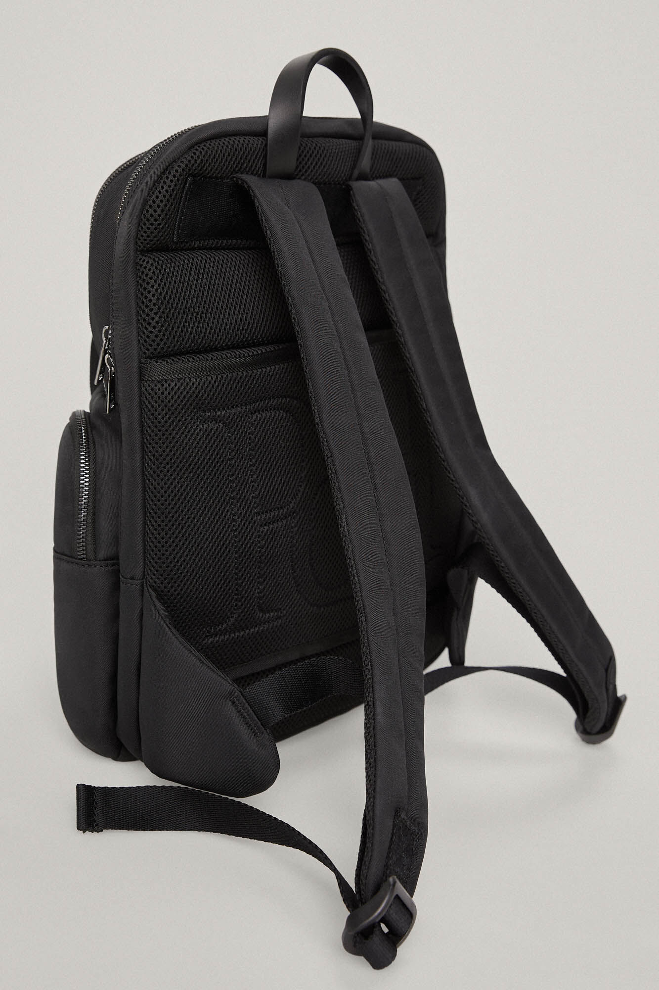 Pedro del Hierro Mochila tejido lisa Negro