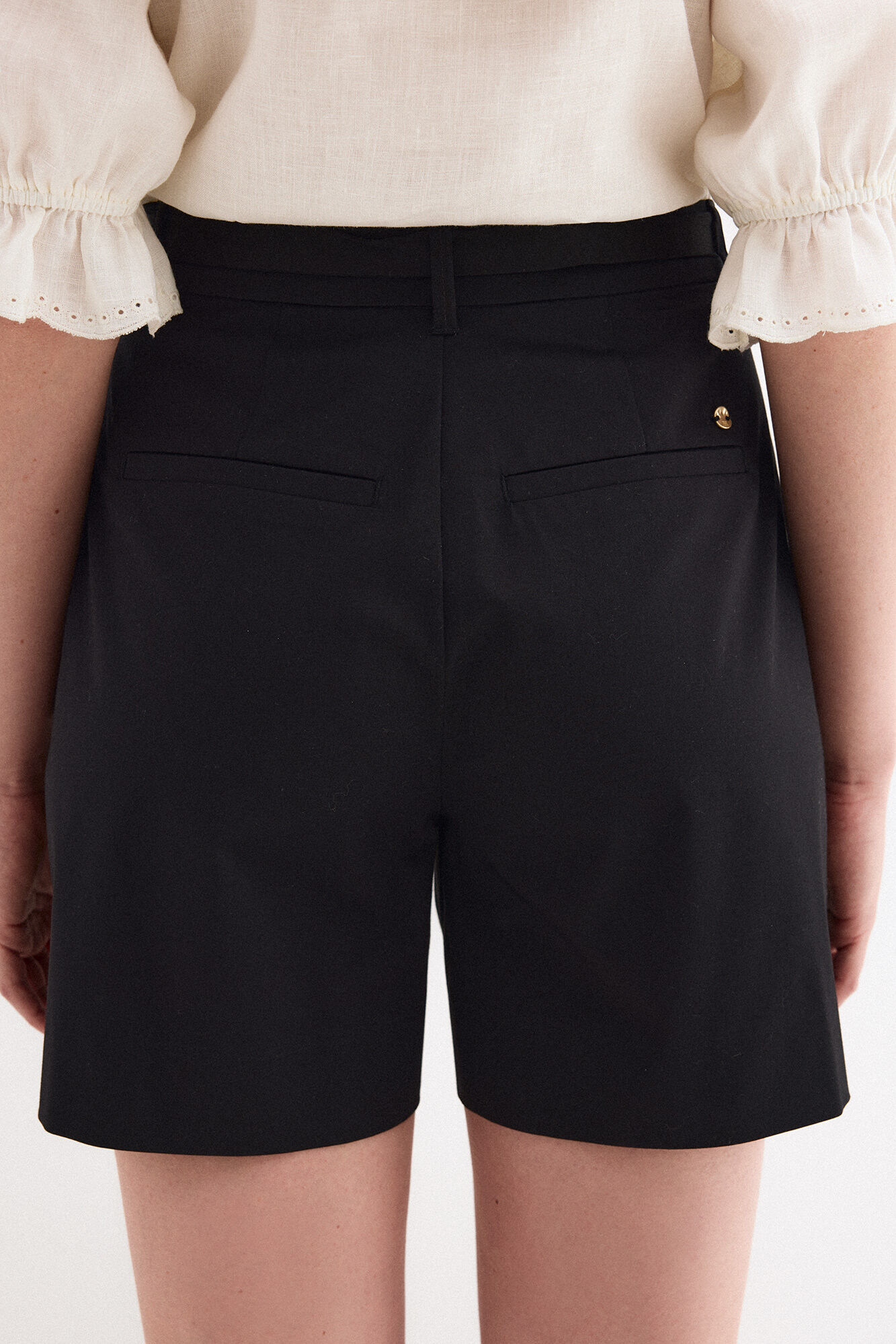 Pedro del Hierro Bermuda cl&aacute;ssica Preto