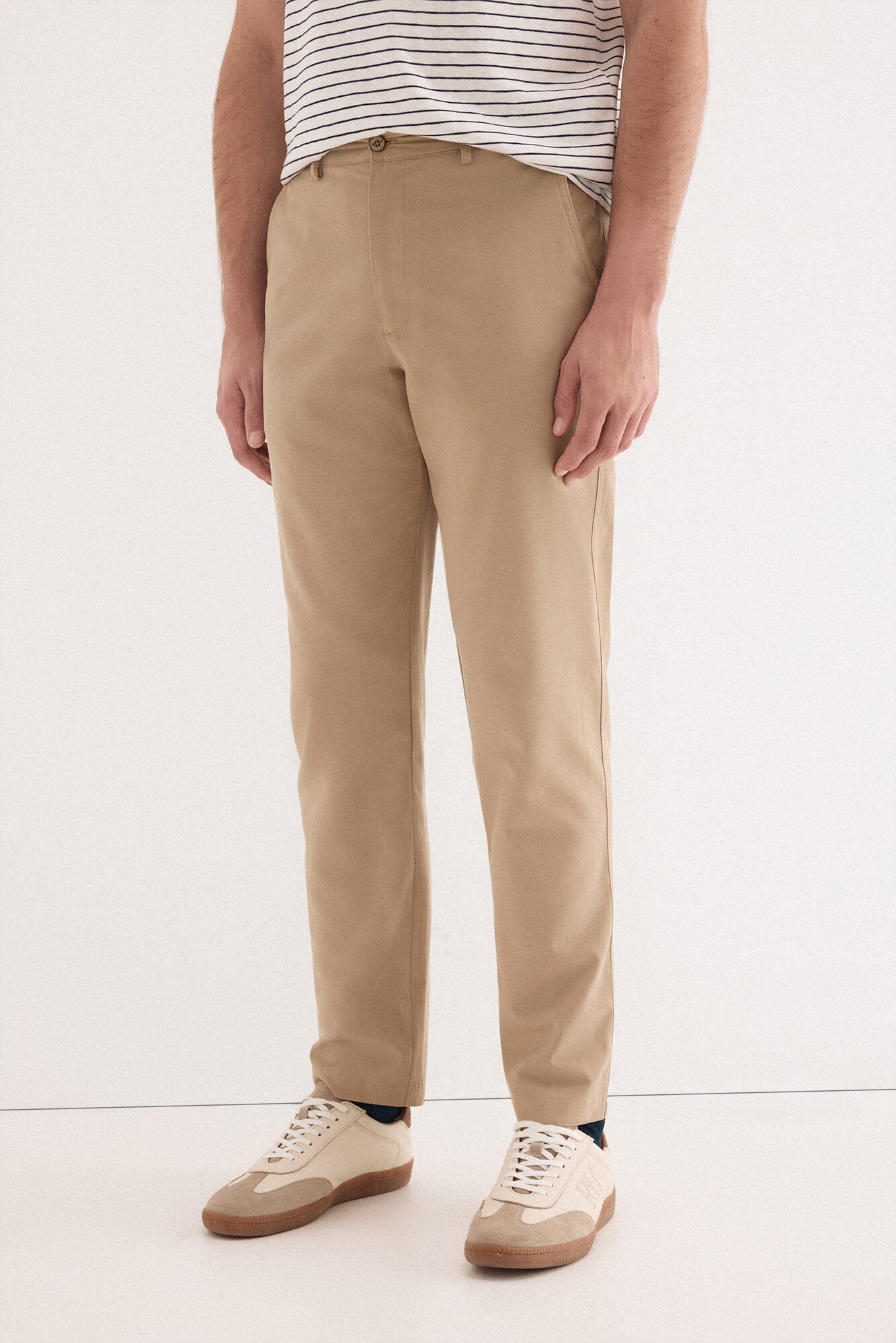 Pedro del Hierro Linen worker regular trousers