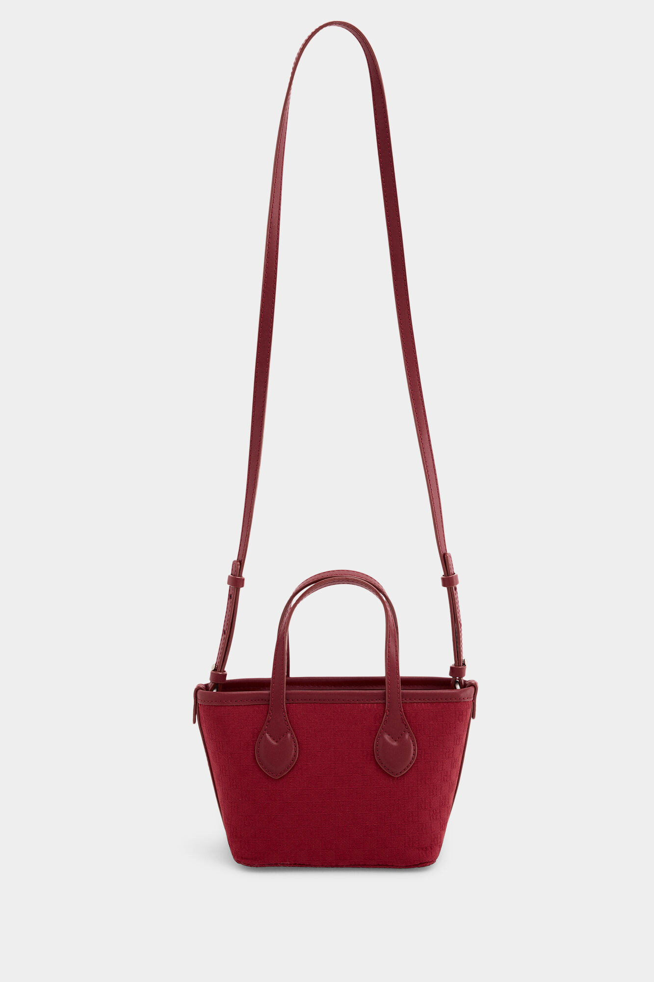 Pedro del Hierro Mini shopper jacquard Burdeos