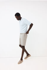 Pedro del Hierro Basic regular Bermuda shorts Grey