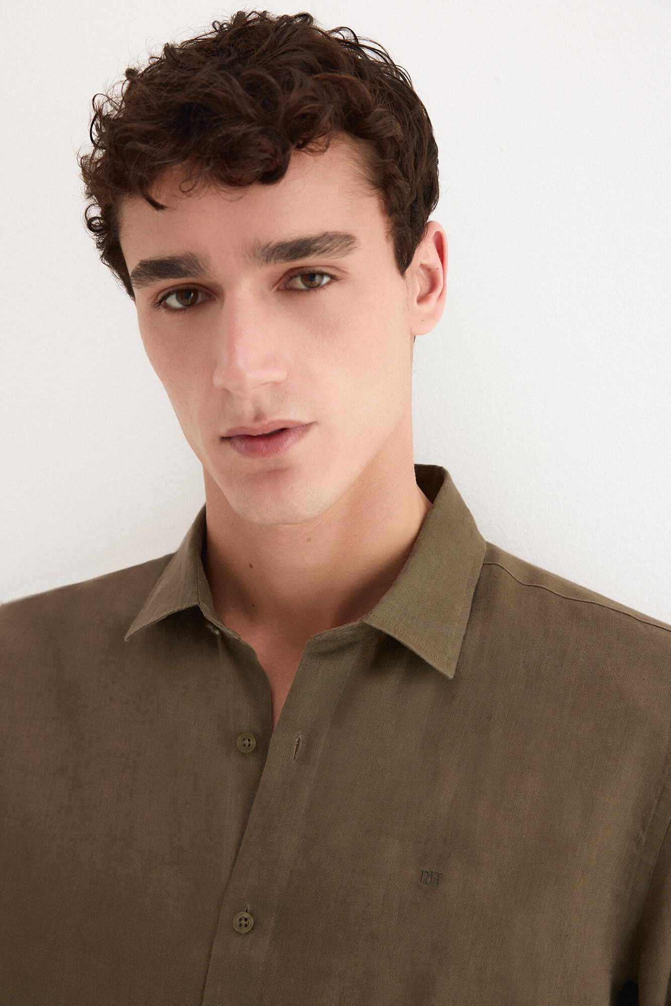 Pedro del Hierro Plain linen shirt