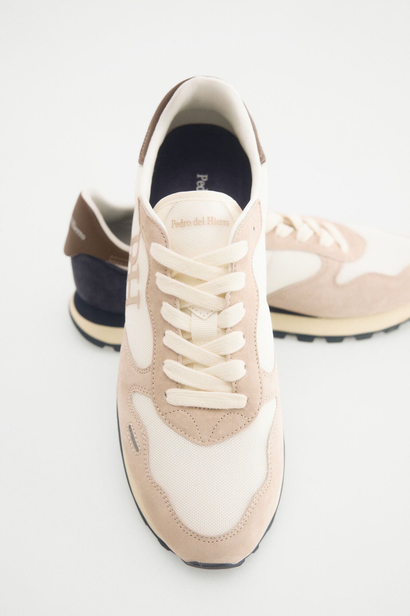 Pedro del Hierro Leather and textile sneaker
