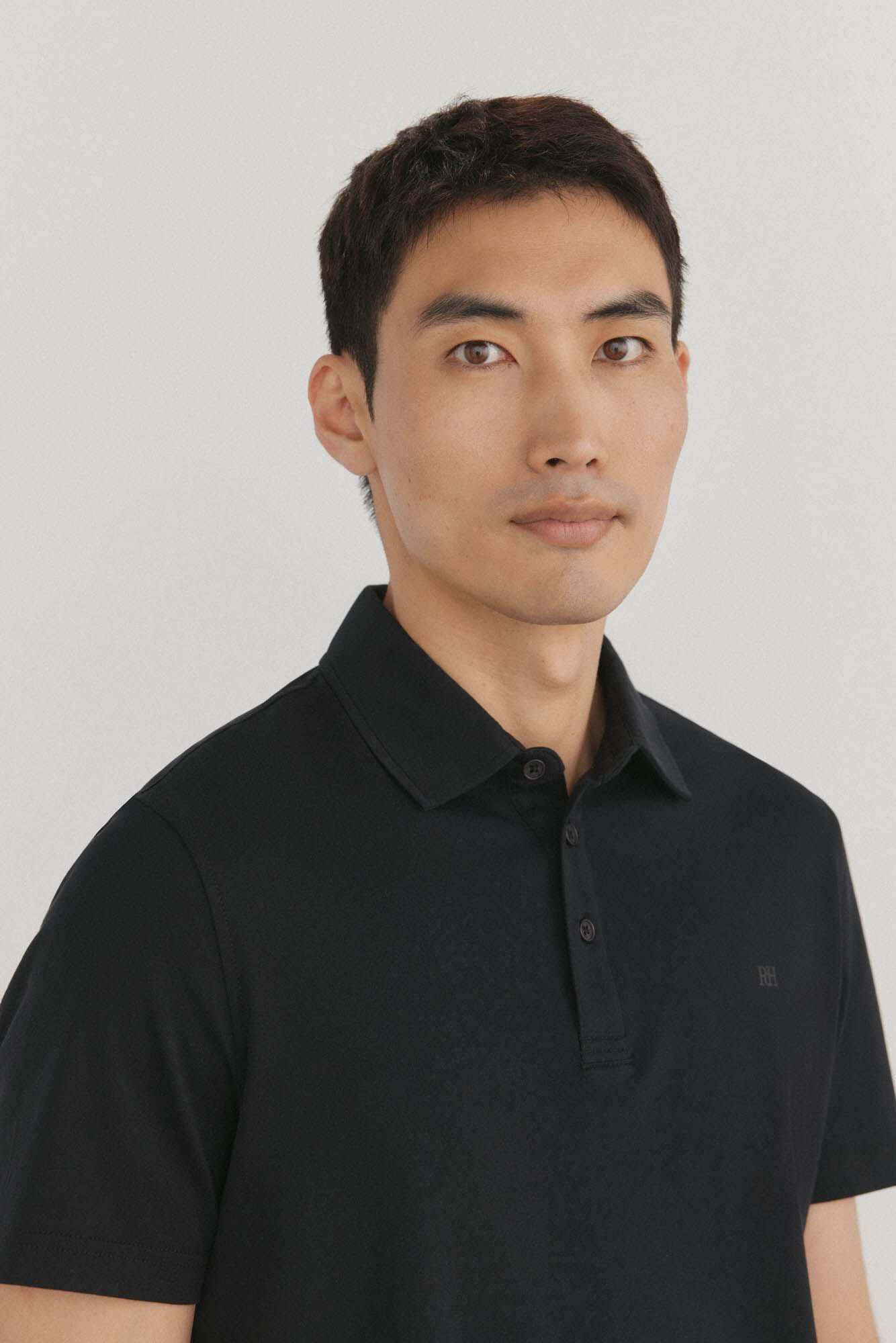 Pedro del Hierro Polo mercerizado Negro