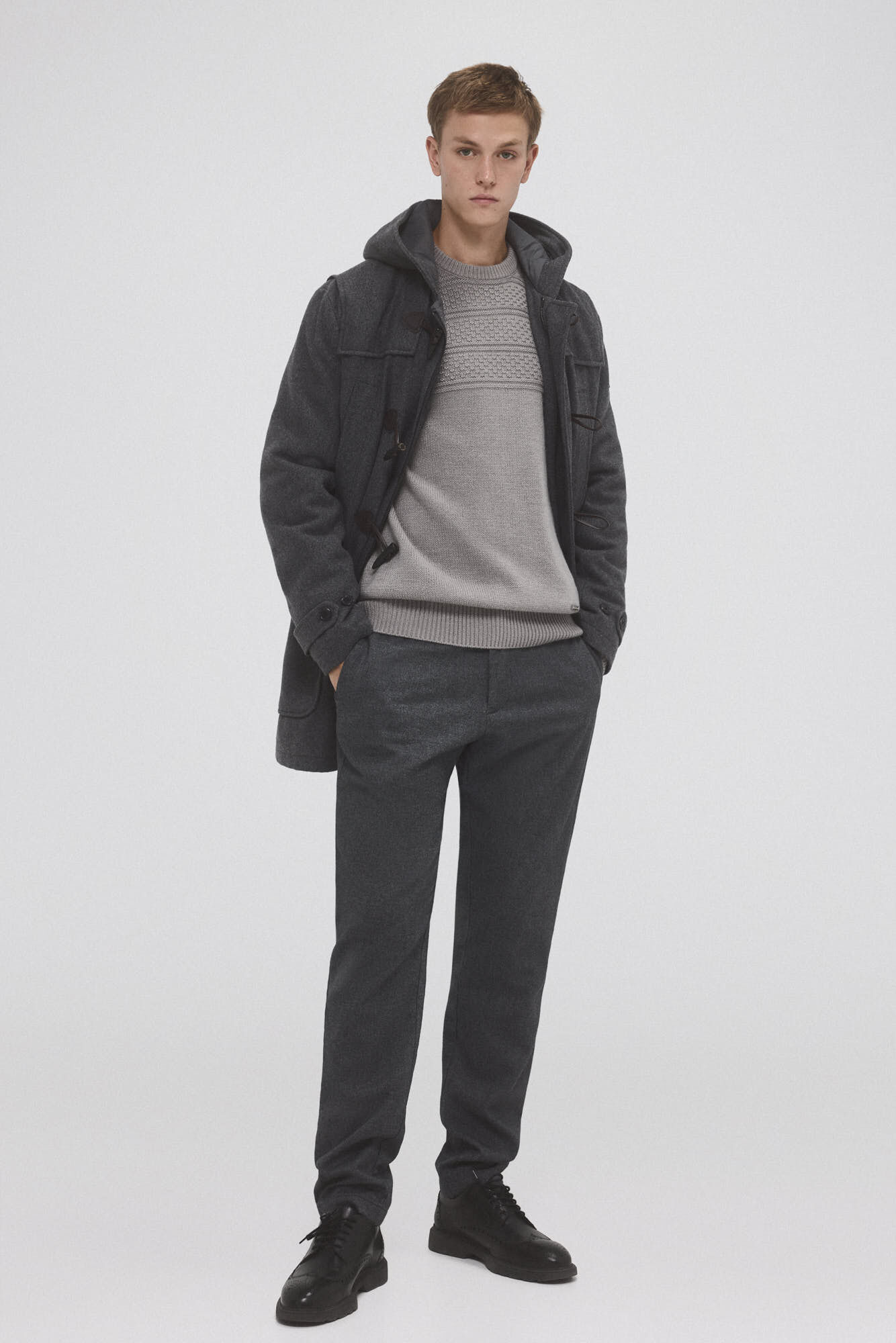 Pedro del Hierro Duffle coat Grey