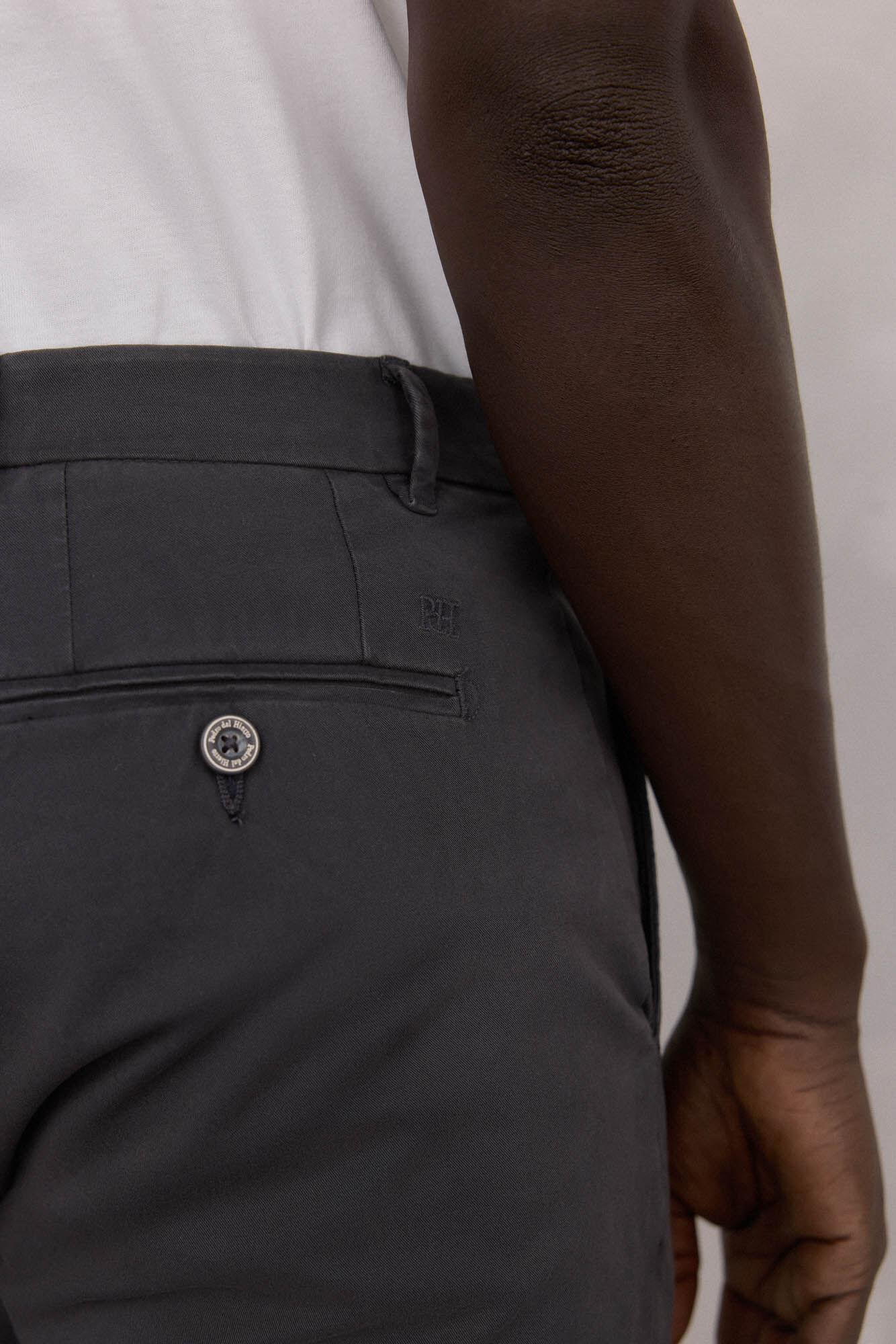 Pedro del Hierro Premium slim fit chinos pants Grey