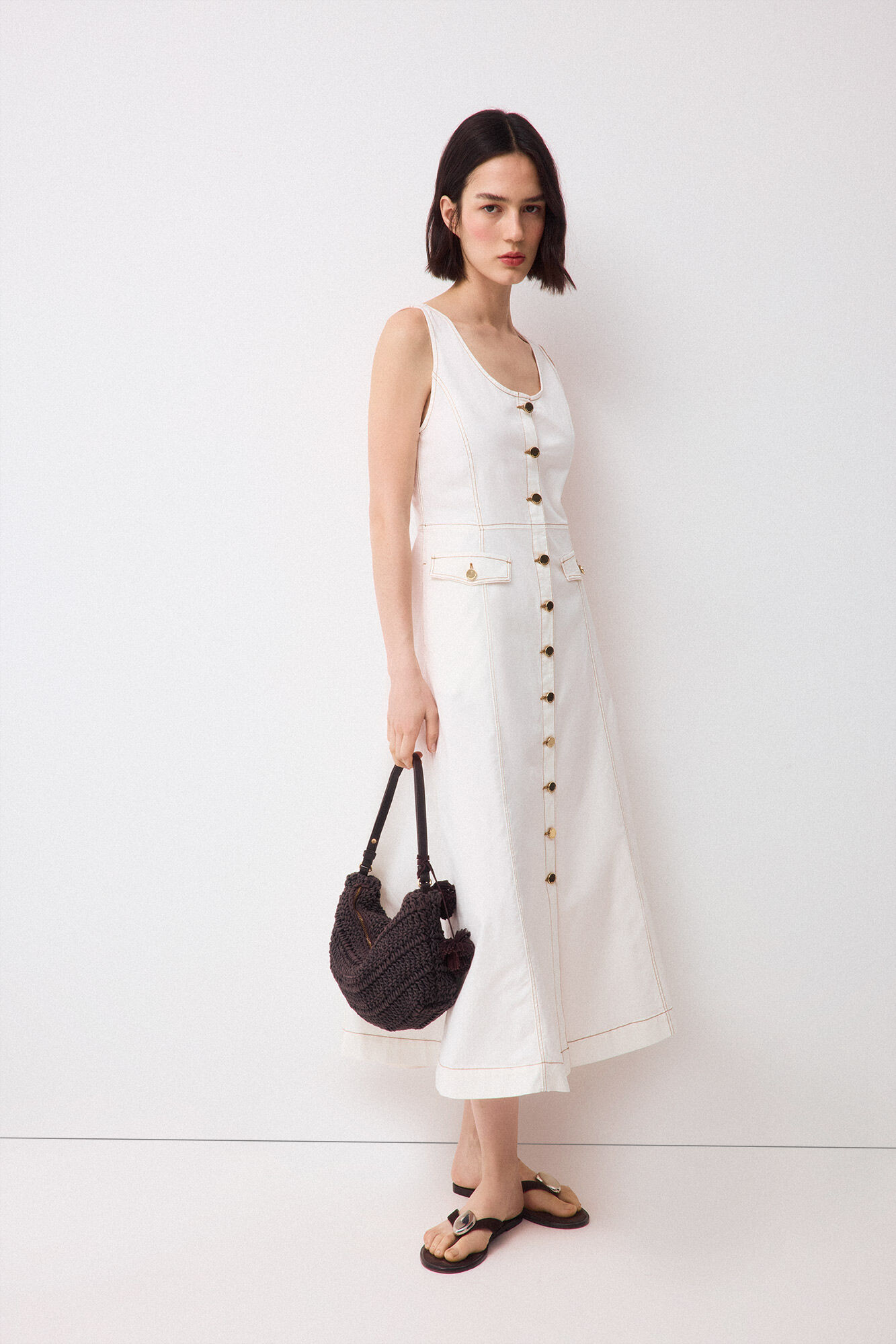 Pedro del Hierro Cotton button dress