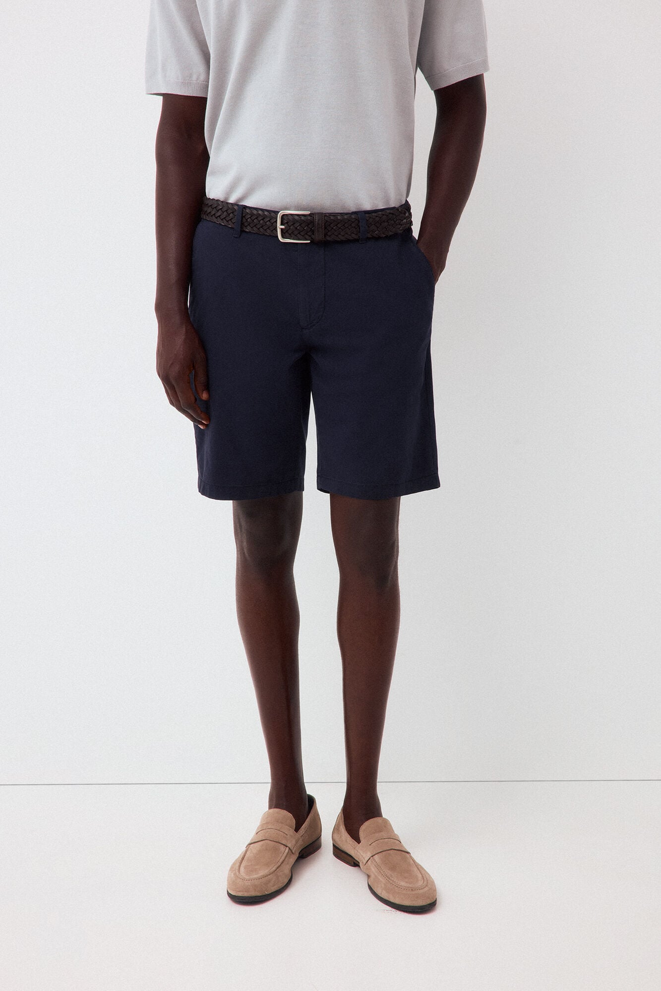 Pedro del Hierro Regular structure Bermuda shorts