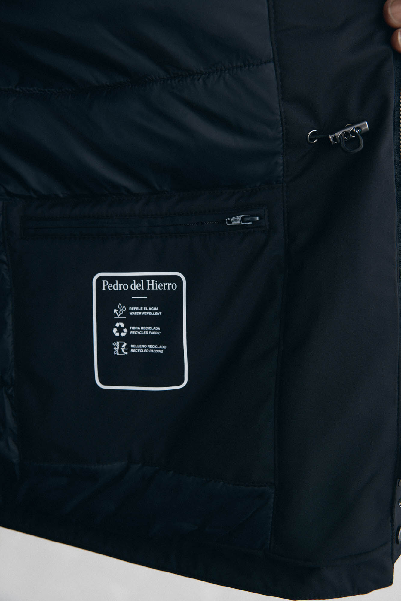 Pedro del Hierro Jaqueta de 4 bolsos Preto