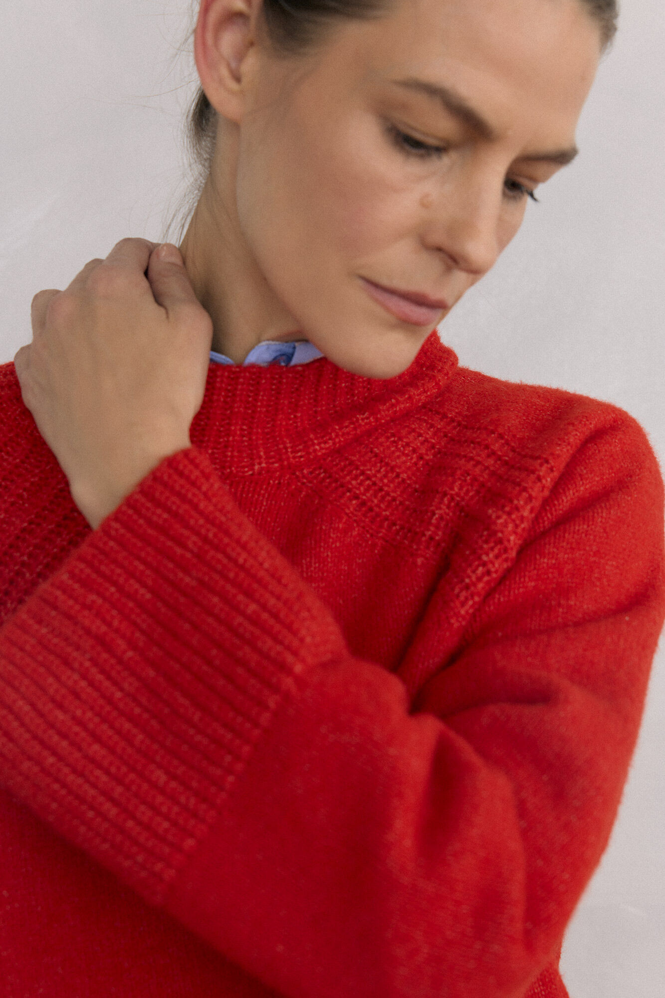 Pedro del Hierro Jersey perkins acampanado Red