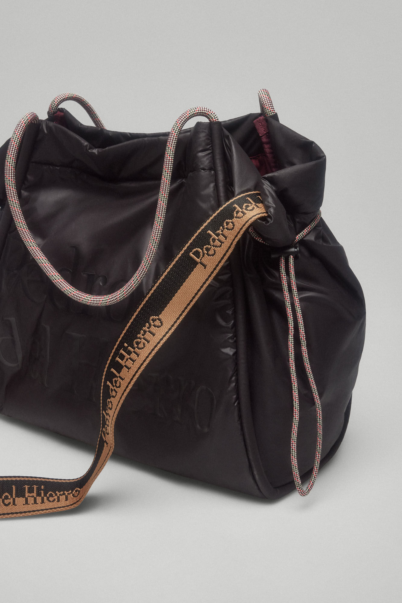 Pedro del Hierro Bolso shopper nylon Negro