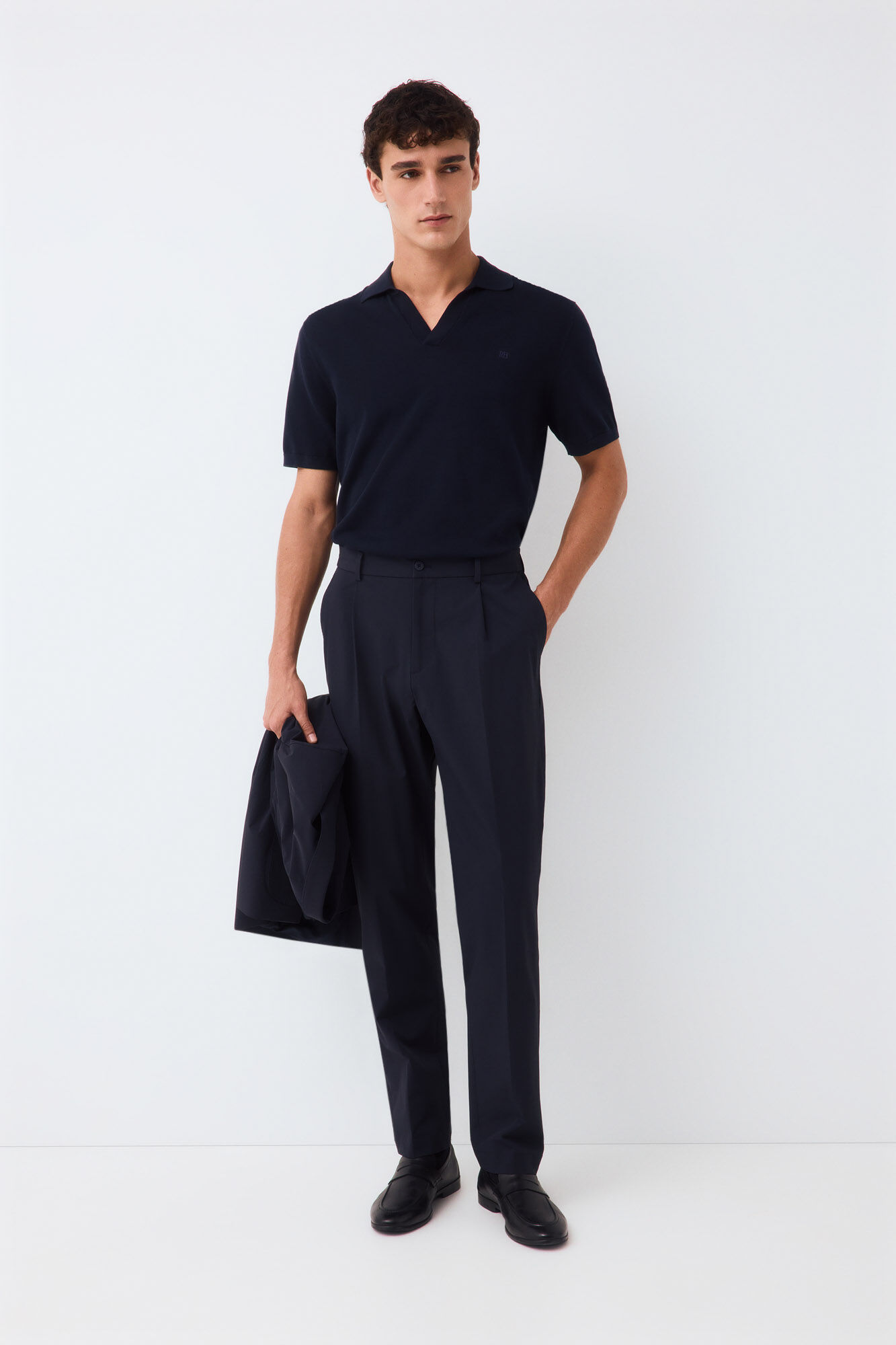 Pedro del Hierro Technical coordinated suit trousers