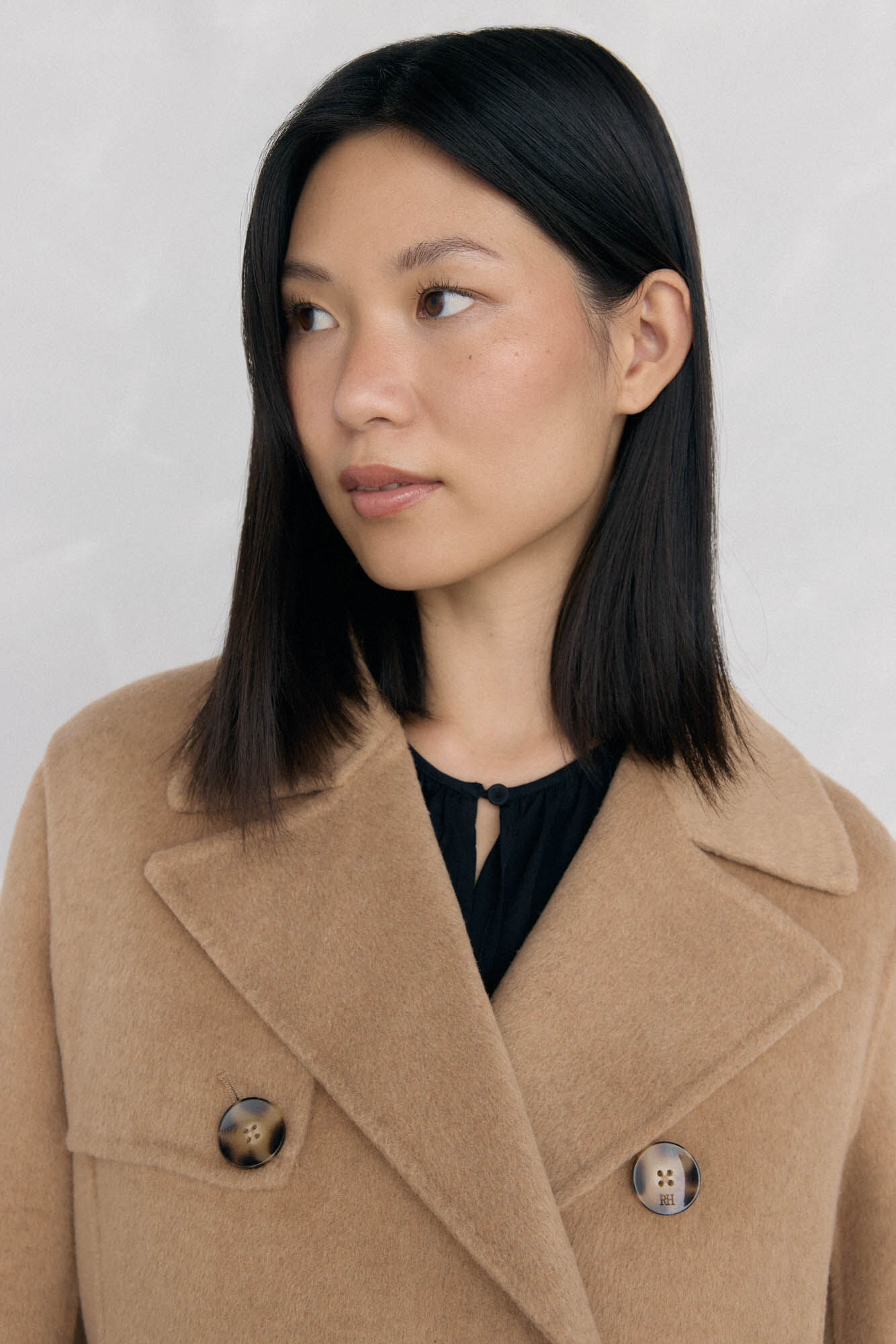 Pedro del Hierro Sobretudo longo de dois trench Beige