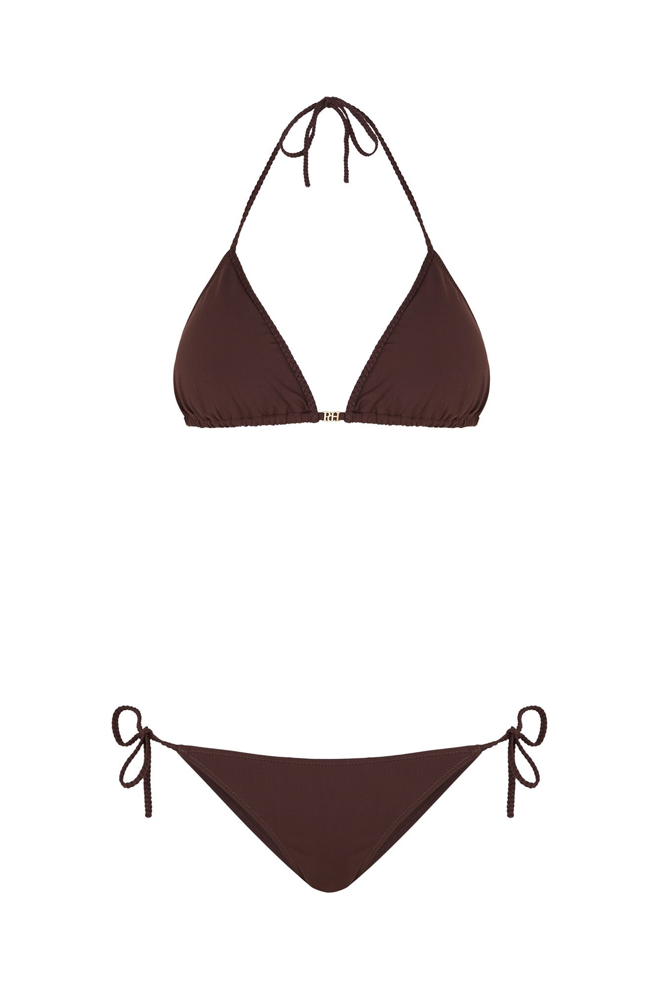 Pedro del Hierro Braided detail bikini Brown