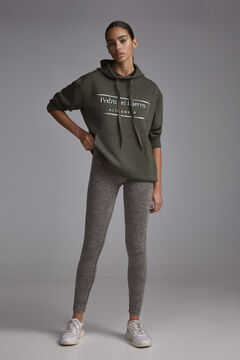 Pedro del Hierro Melange effect seam-free shaping leggings Green