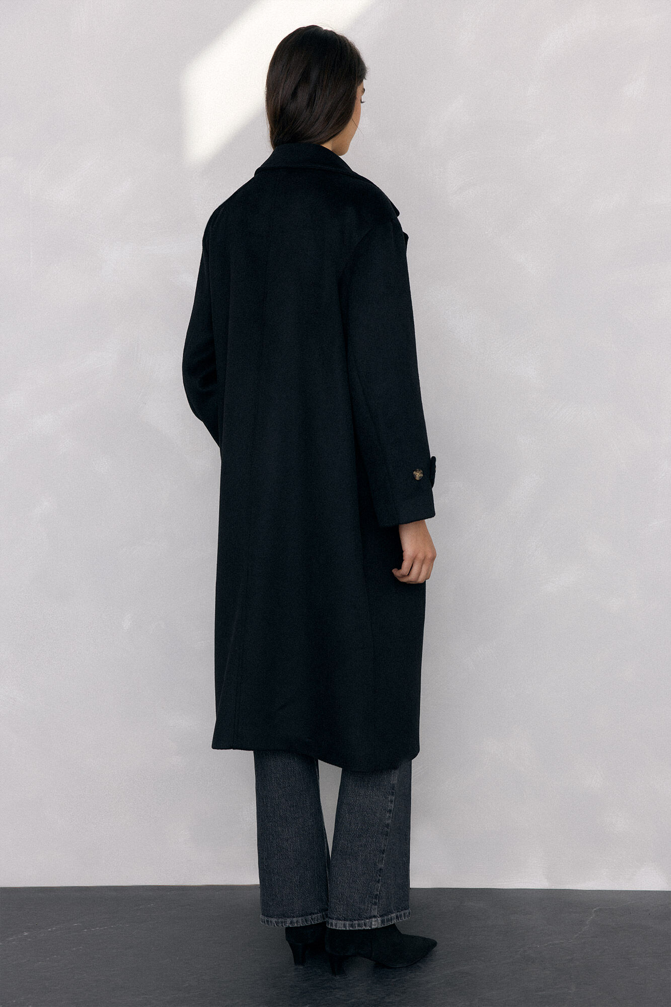 Pedro del Hierro Sobretudo e colete interno Preto