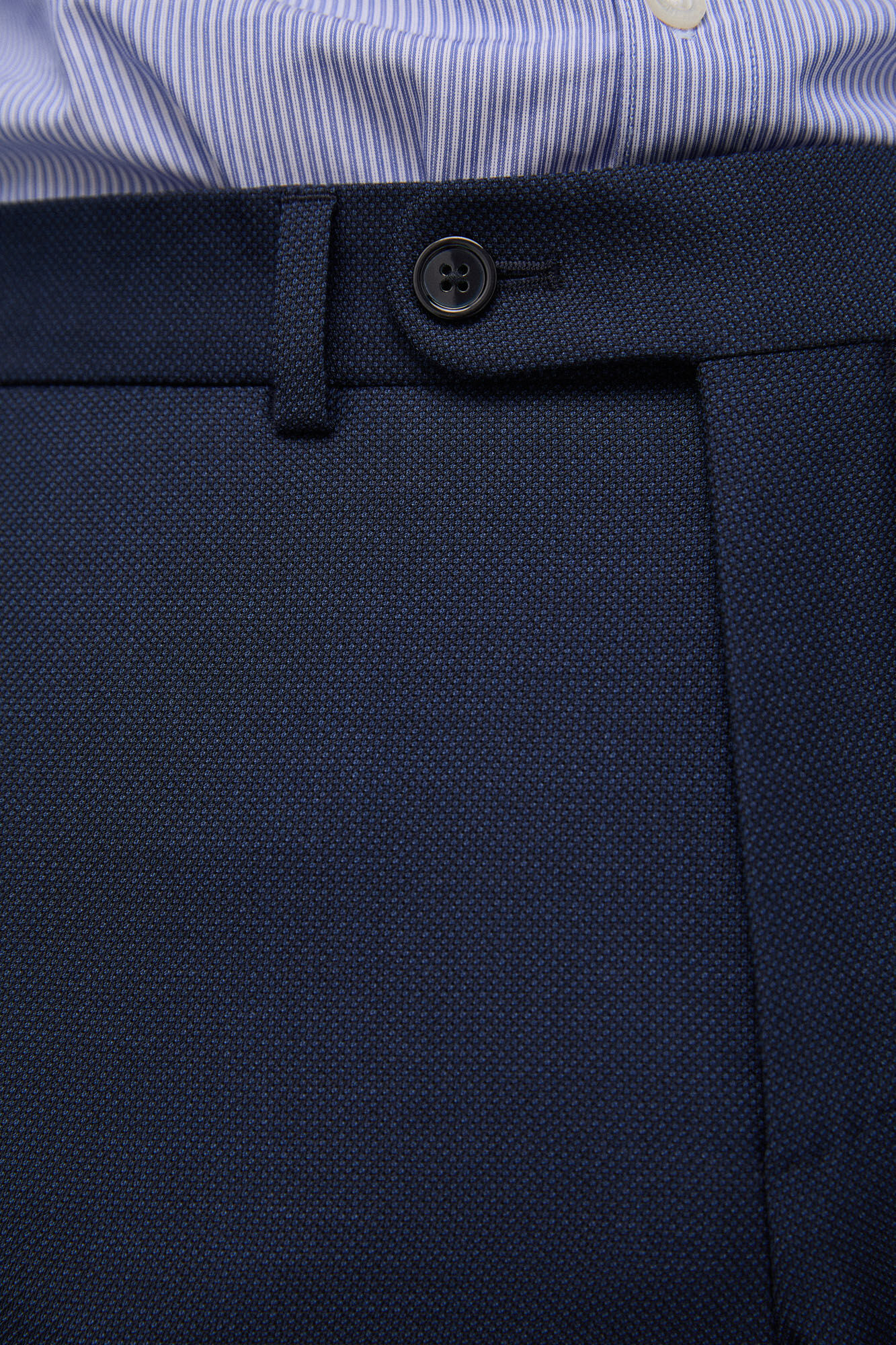 Pedro del Hierro Pantal&oacute;n traje ojo de perdiz en slim fit Azul