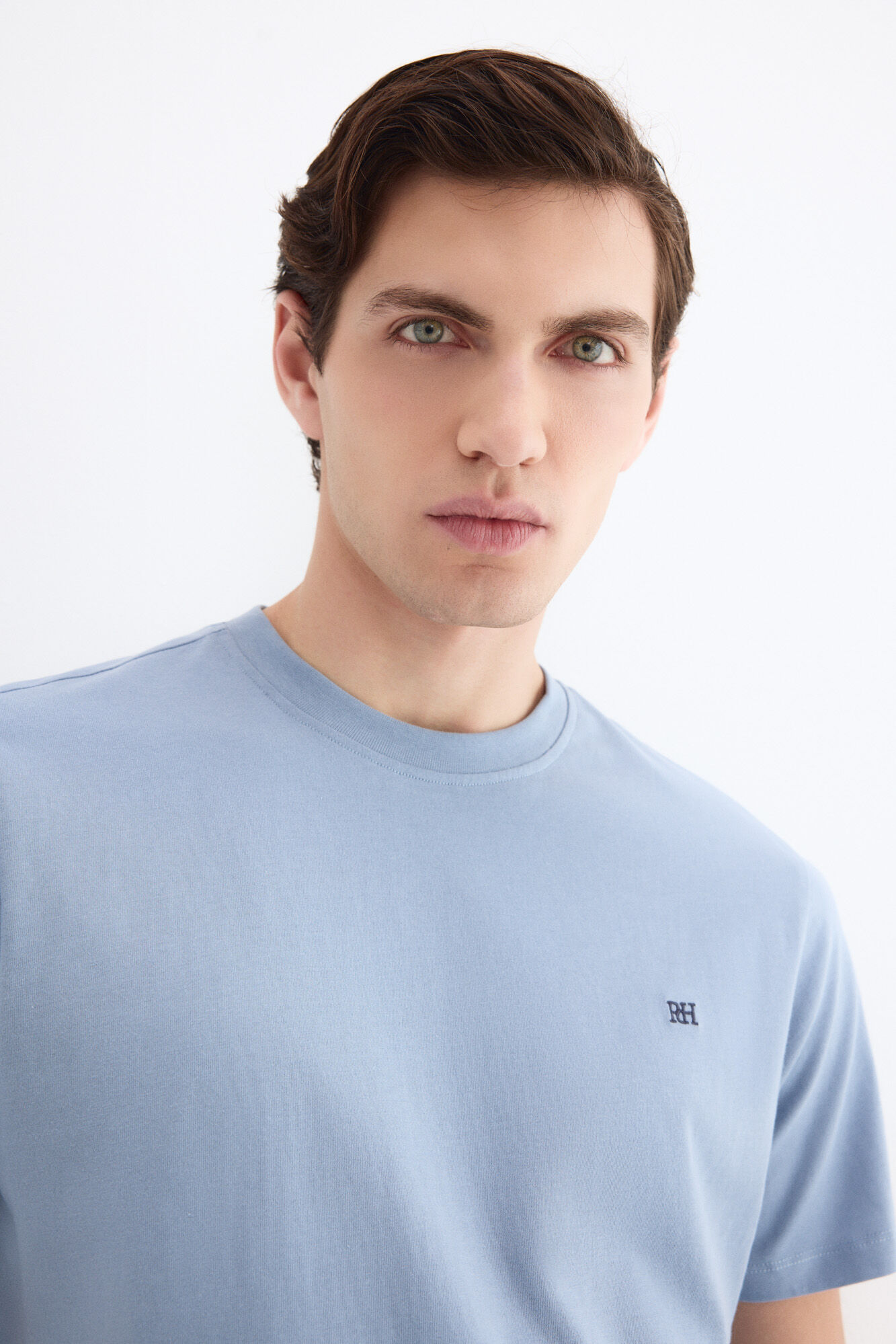 Pedro del Hierro Basic logo T-shirt Blue