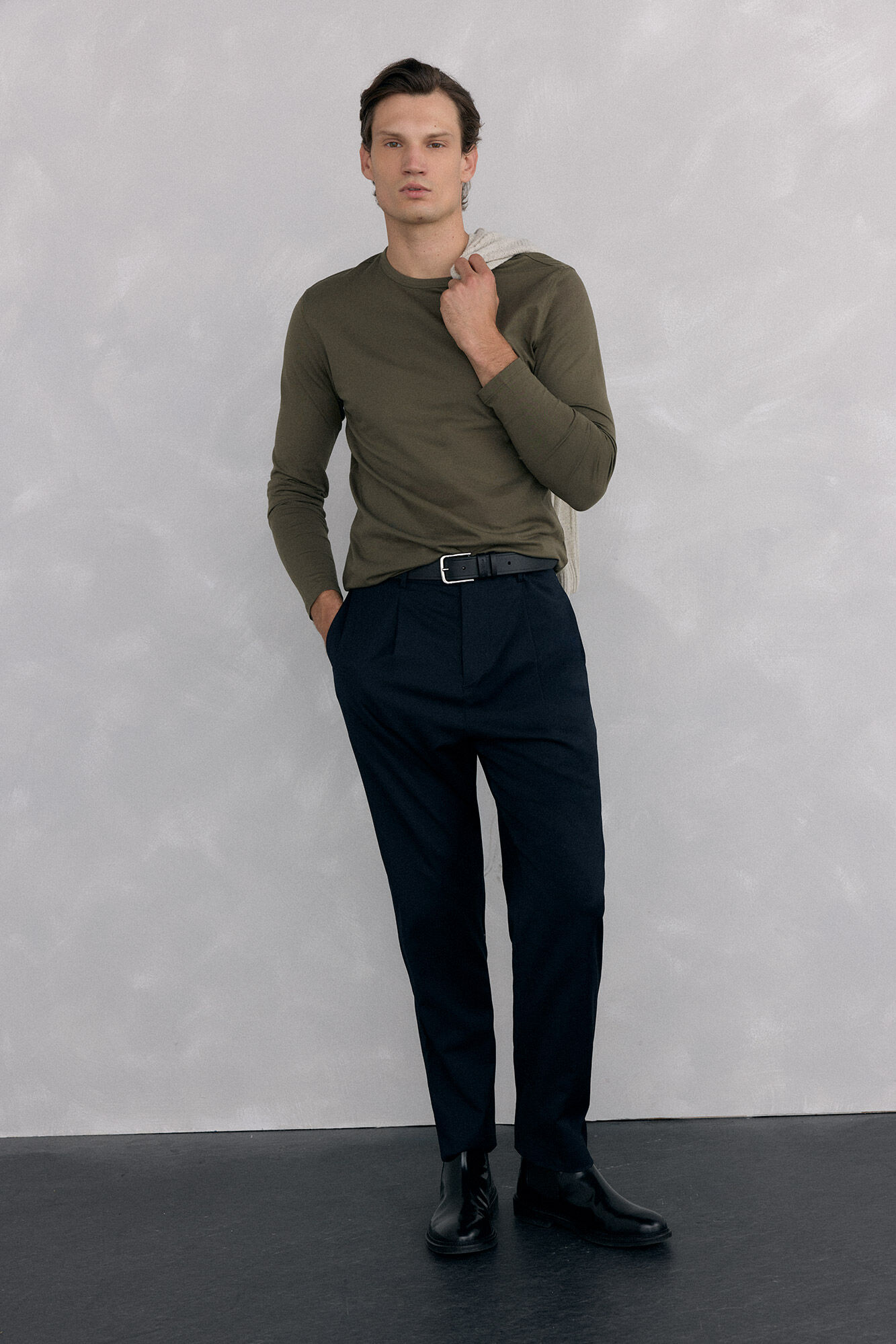 Pedro del Hierro Long-sleeved basic T-shirt