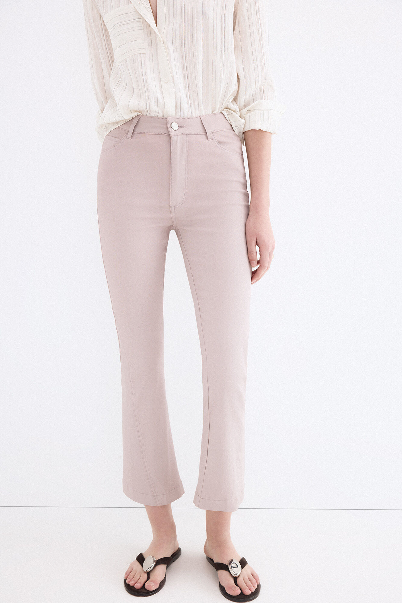 Pedro del Hierro Flare cropped jeans