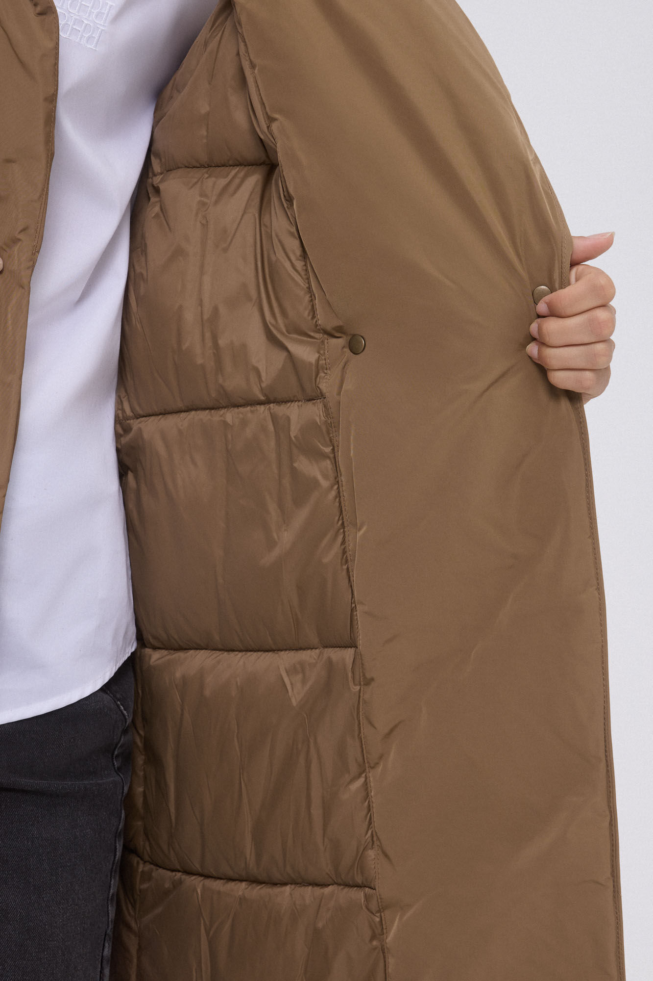 Pedro del Hierro Gabardina acolchada Beige