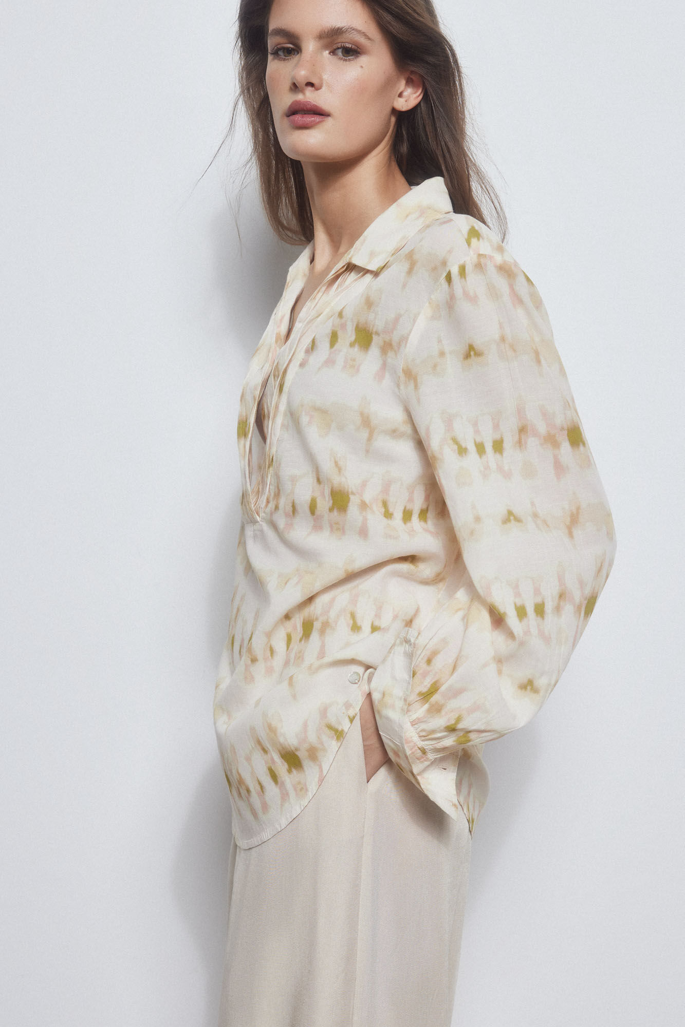 Pedro del Hierro Printed blouson Green