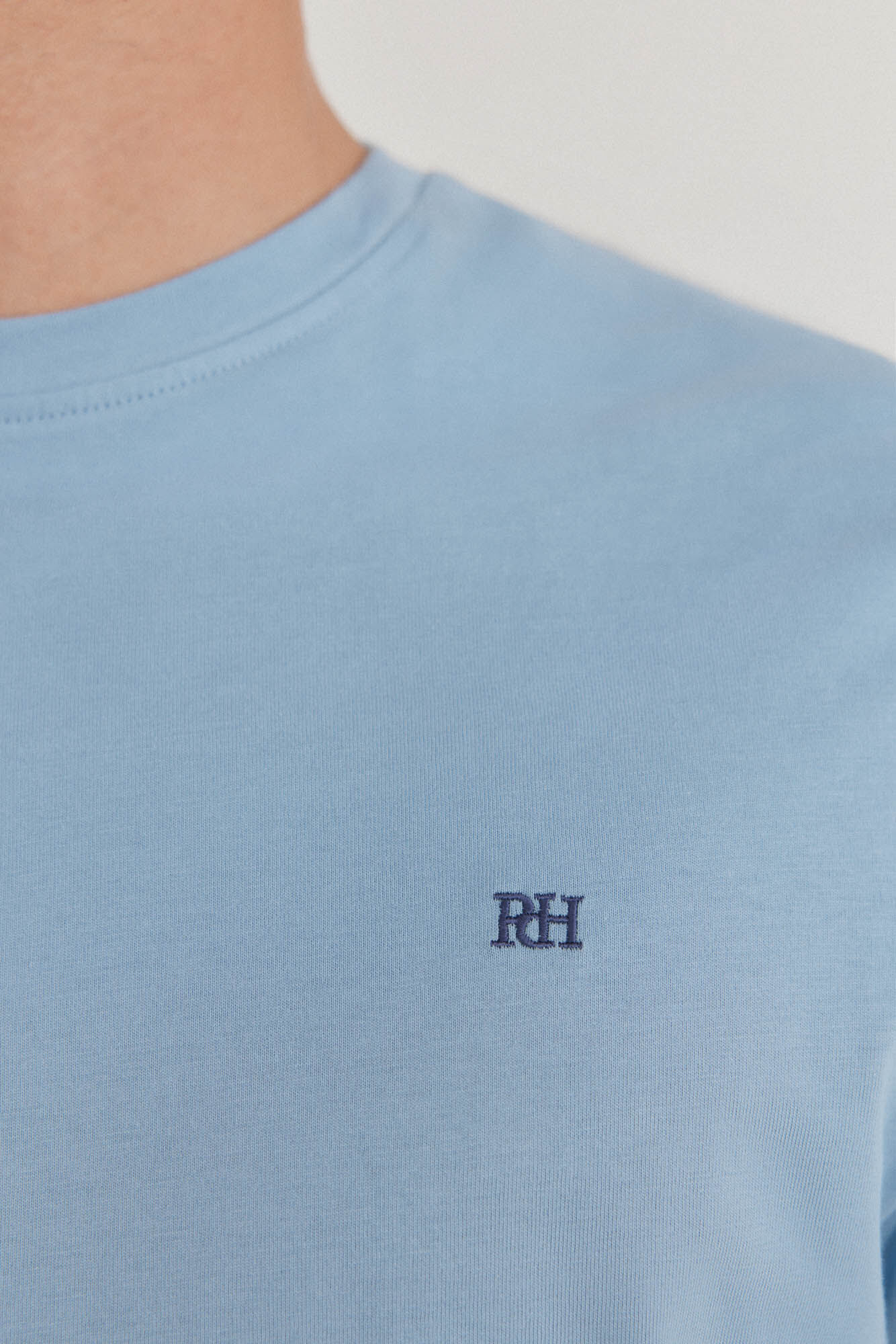 Pedro del Hierro Basic T-shirt Blue