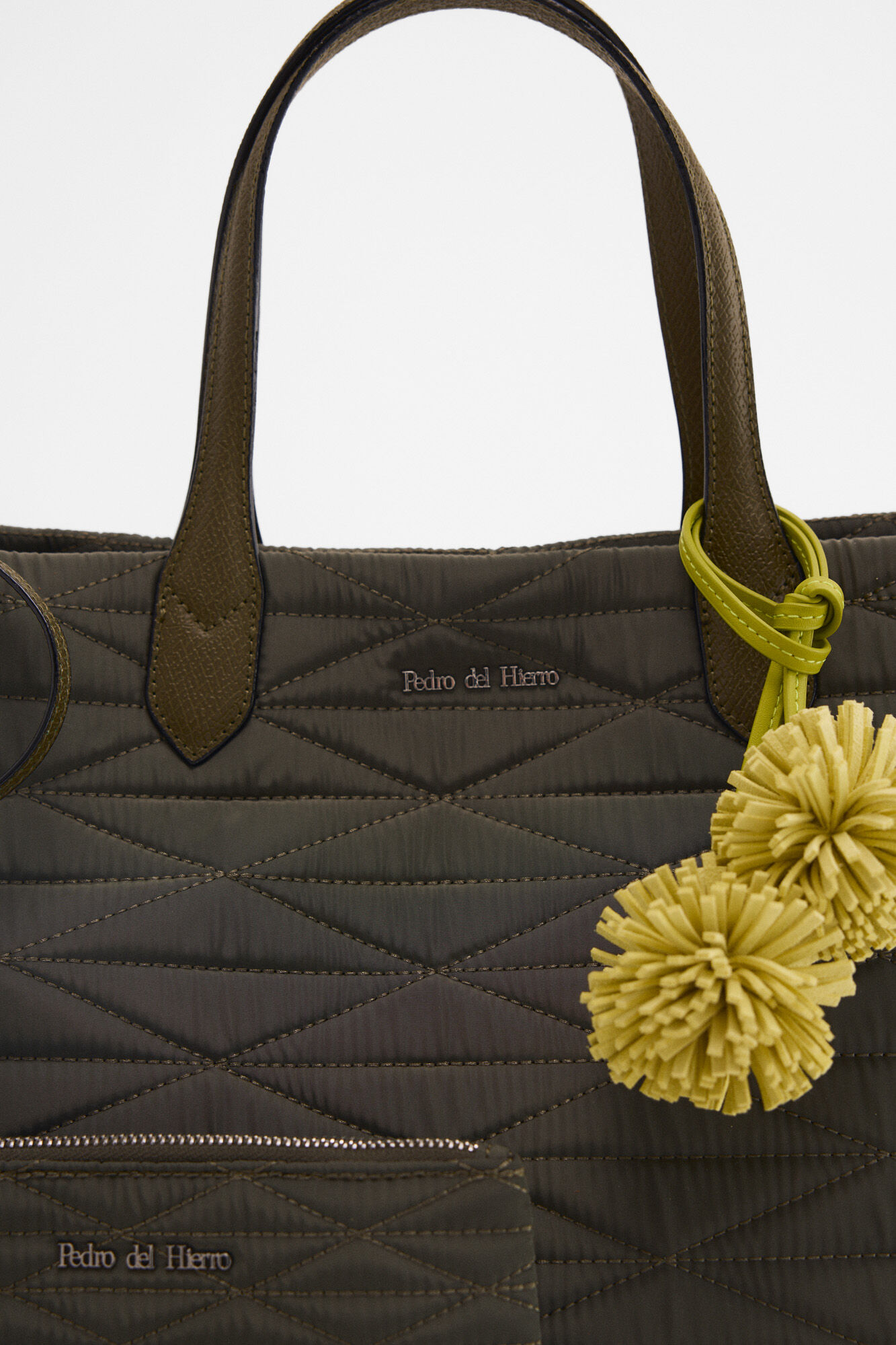Pedro del Hierro Bolso shopper acolchado Verde