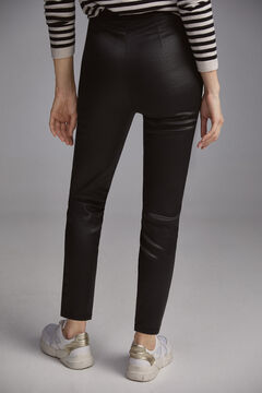 Pedro del Hierro Faux leather leggings Black