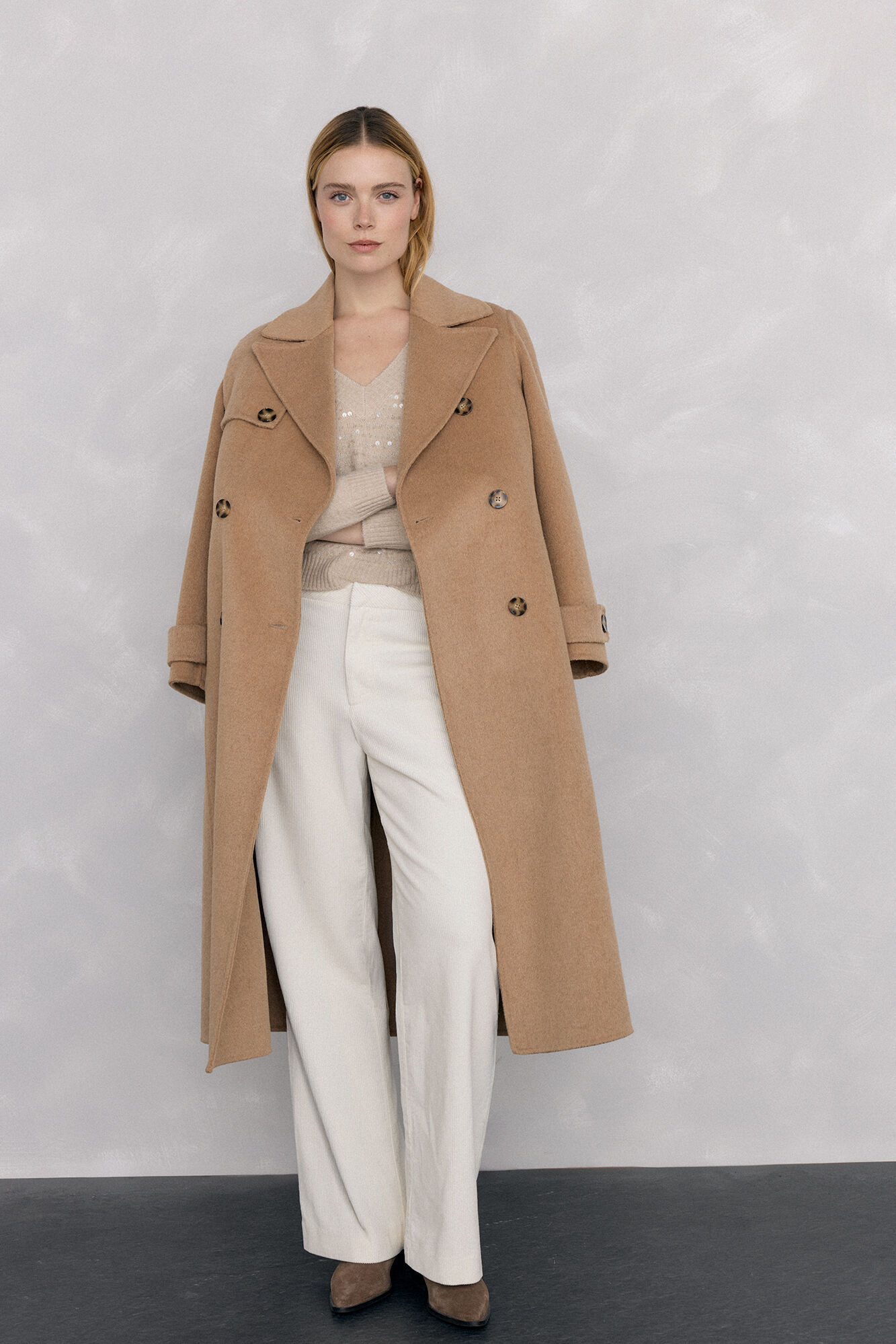 Pedro del Hierro Sequin jumper Beige