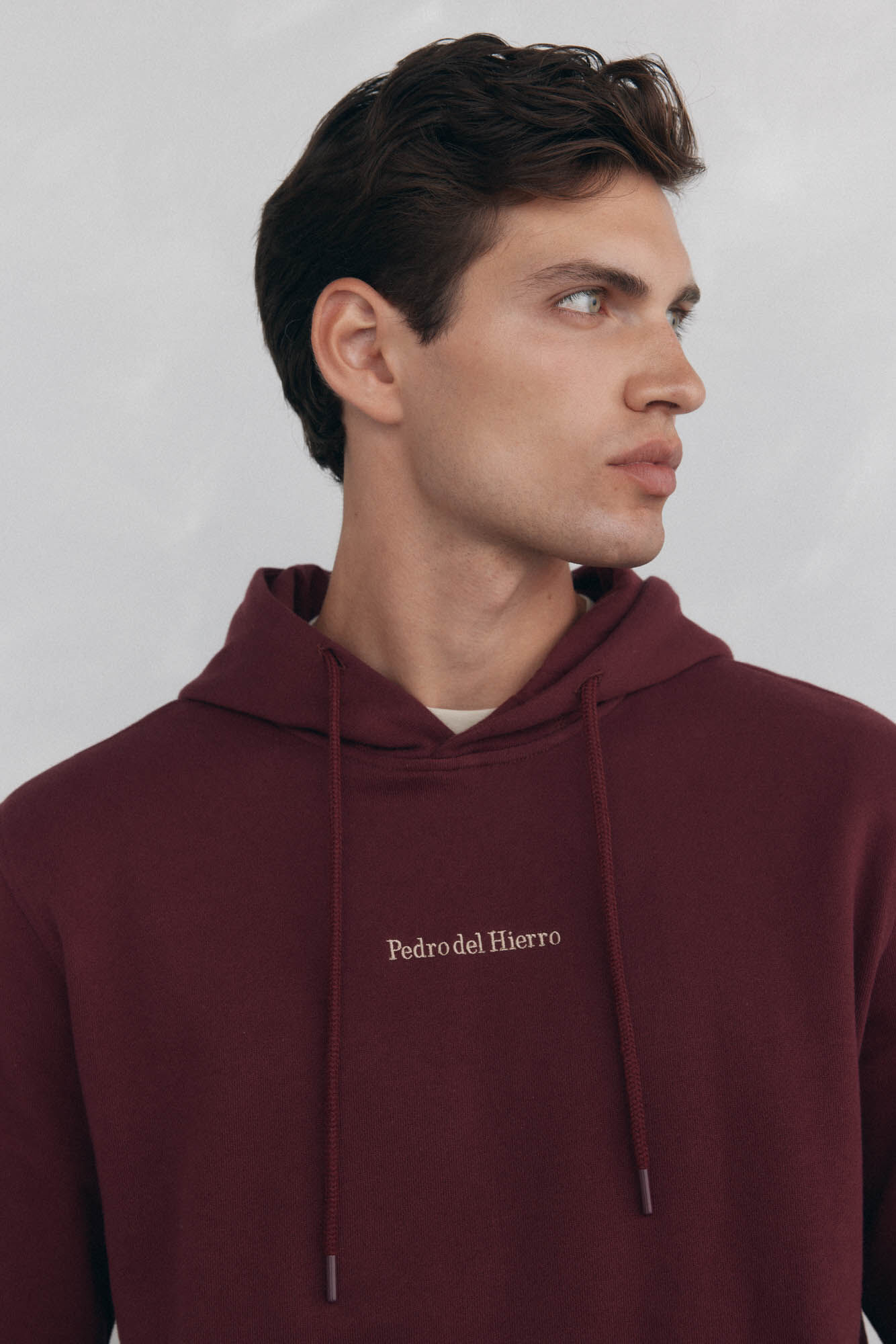 Pedro del Hierro Sweatshirt with hood Burgundy