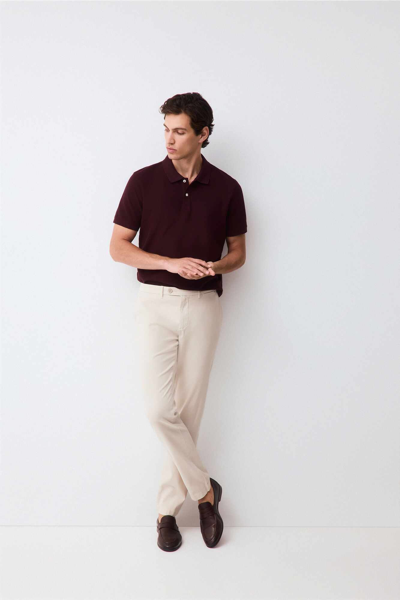 Pedro del Hierro Polo b&aacute;sico slim piqu&eacute;