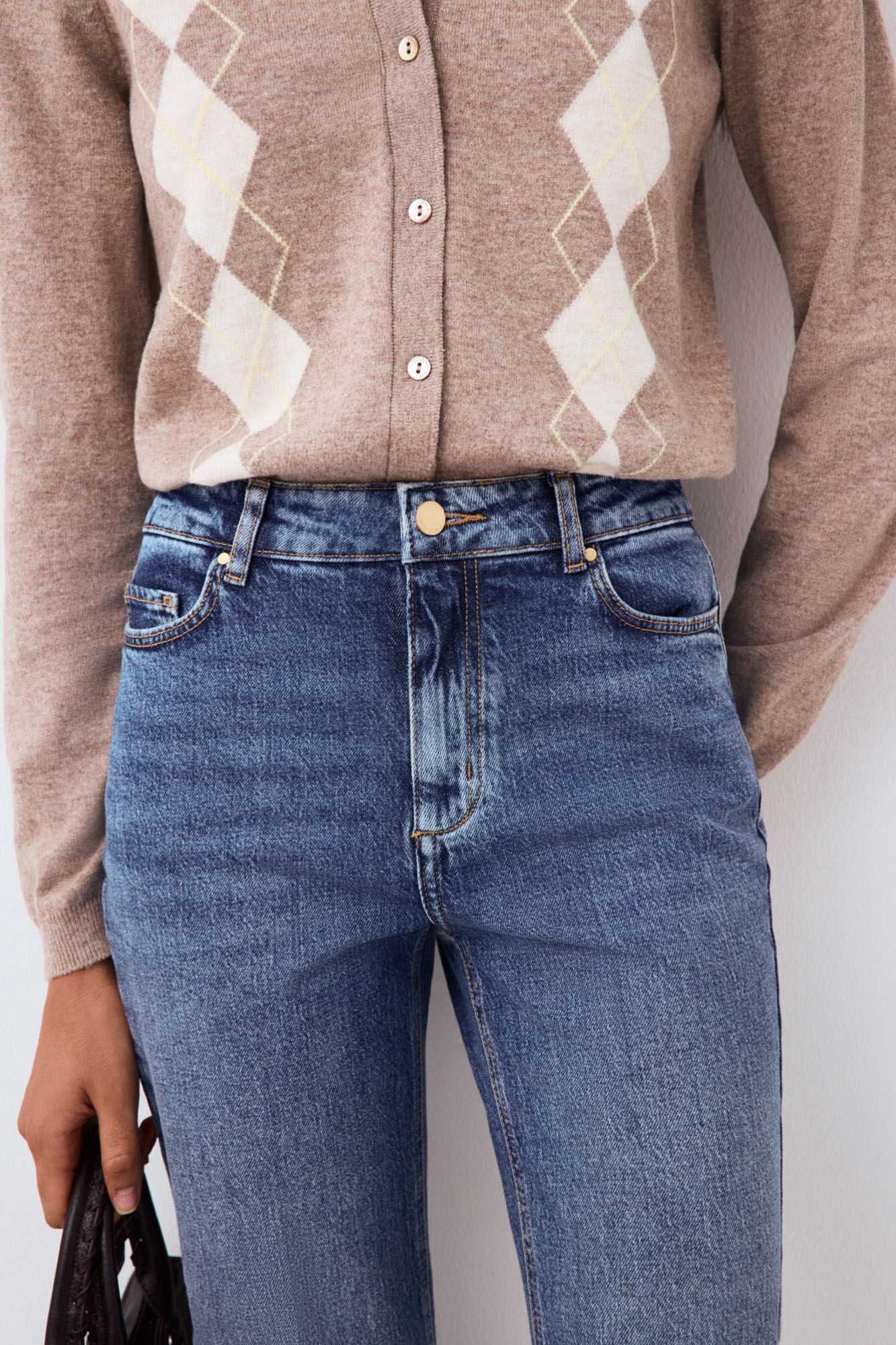Pedro del Hierro Jeans straight basic Azul