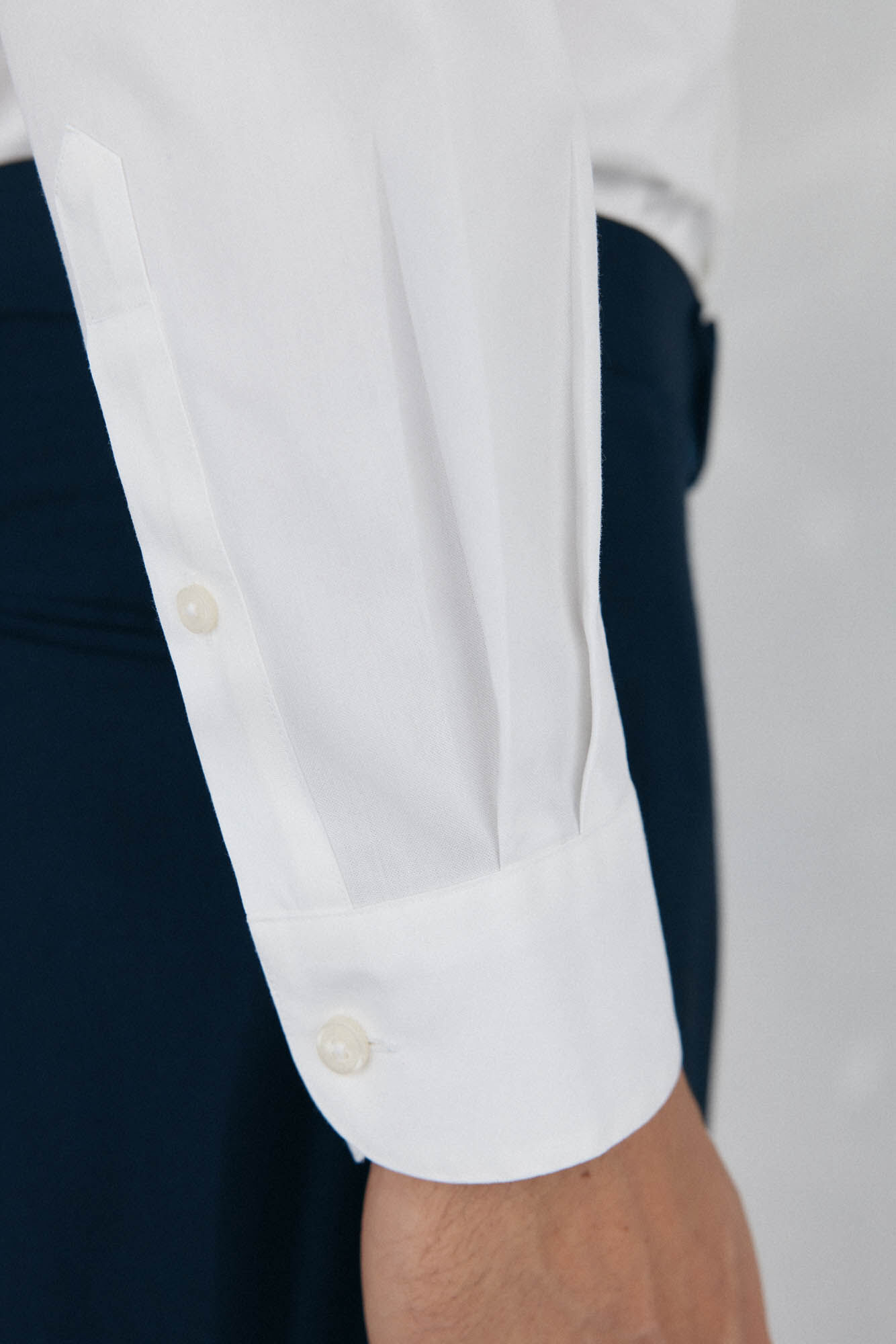 Pedro del Hierro Plain non iron + stain resistant slim fit dress shirt White