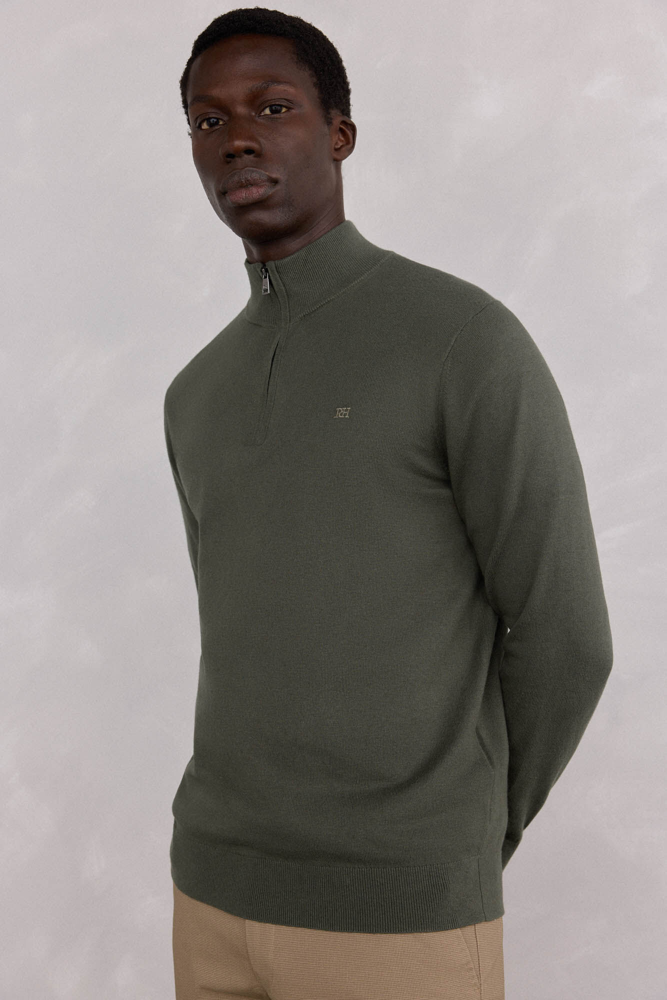 Pedro del Hierro Semi-swan sweater Green