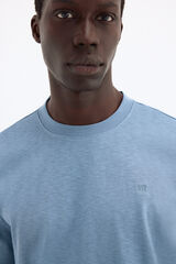 Pedro del Hierro Plain T-shirt Blue