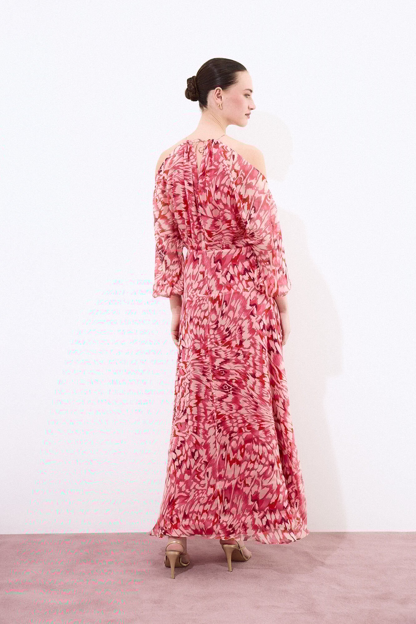 Pedro del Hierro Silk fluid printed dress