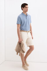 Pedro del Hierro Regular chino Bermuda shorts Ecru