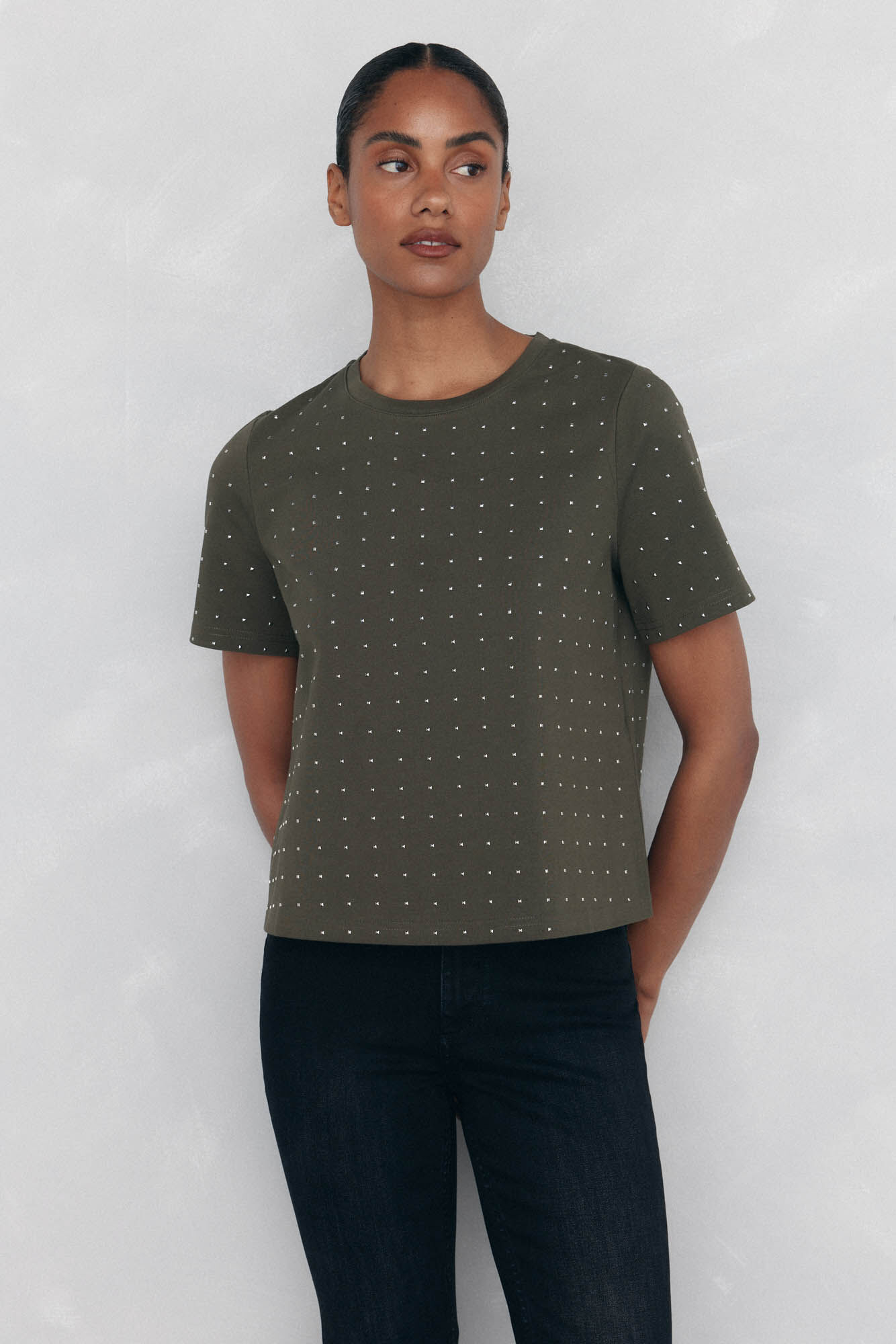 Pedro del Hierro Mini studded t-shirt