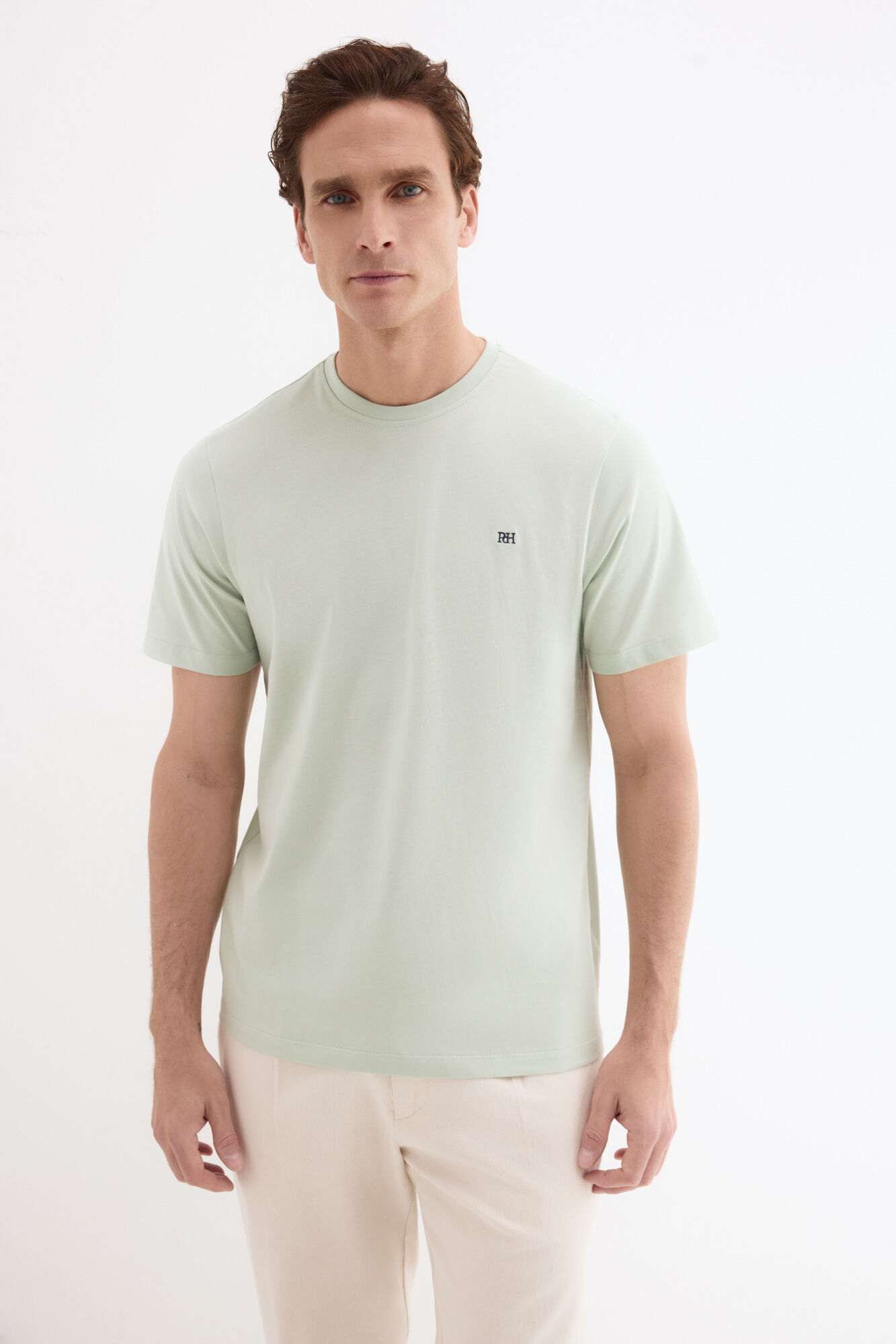 Pedro del Hierro Basic T-shirt Blue