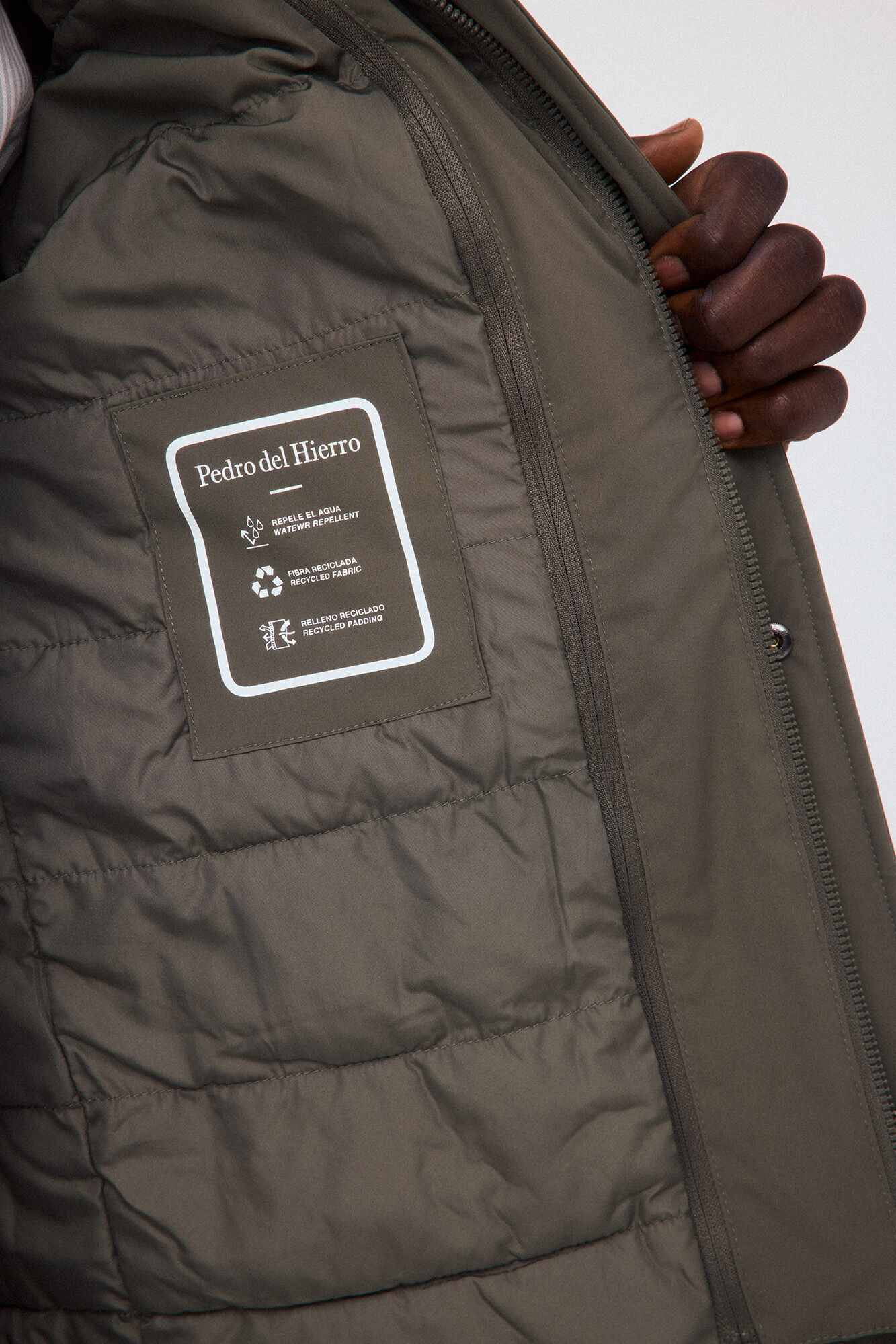 Pedro del Hierro Three-pocket jacket Green