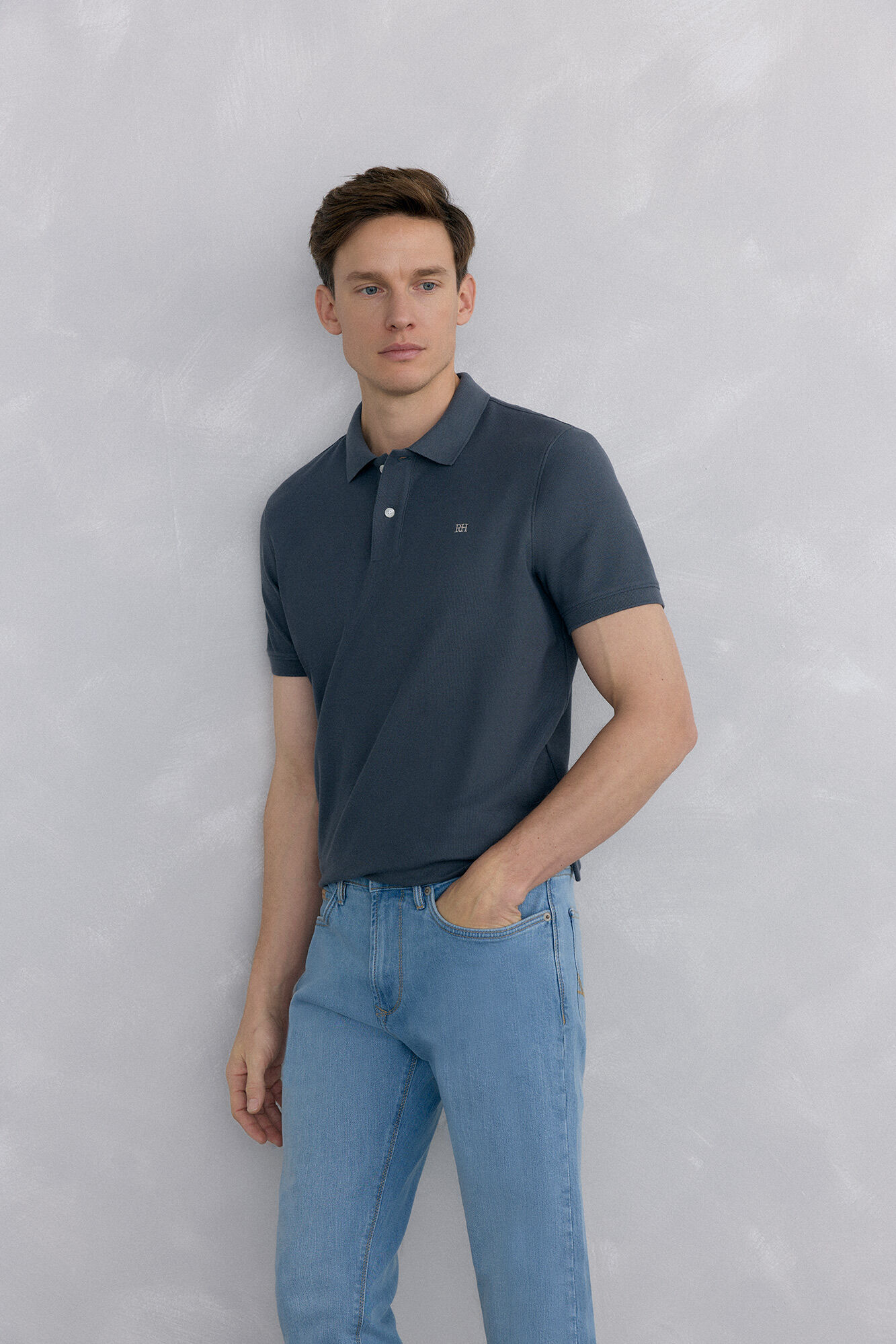 Pedro del Hierro Basic piqu&eacute; polo shirt
