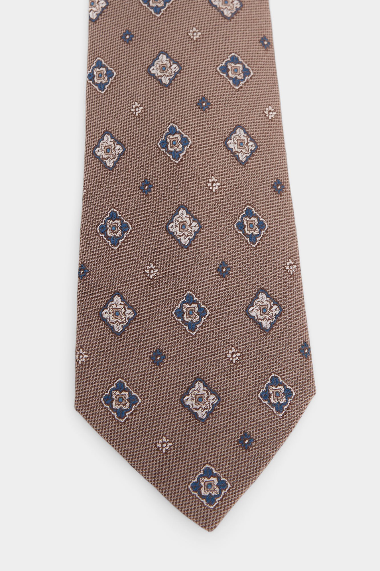 Pedro del Hierro Natural silk tie Beige