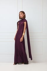 TFP by Tamara Falc&oacute; Detachable cape dress Burgundy