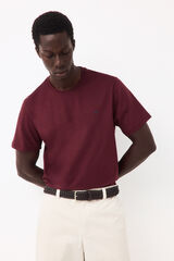 Pedro del Hierro Basic T-shirt Burgundy