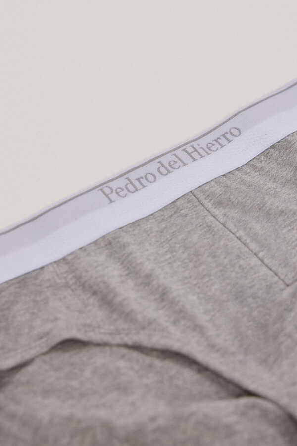 Pedro del Hierro Plain jersey-knit briefs Grey