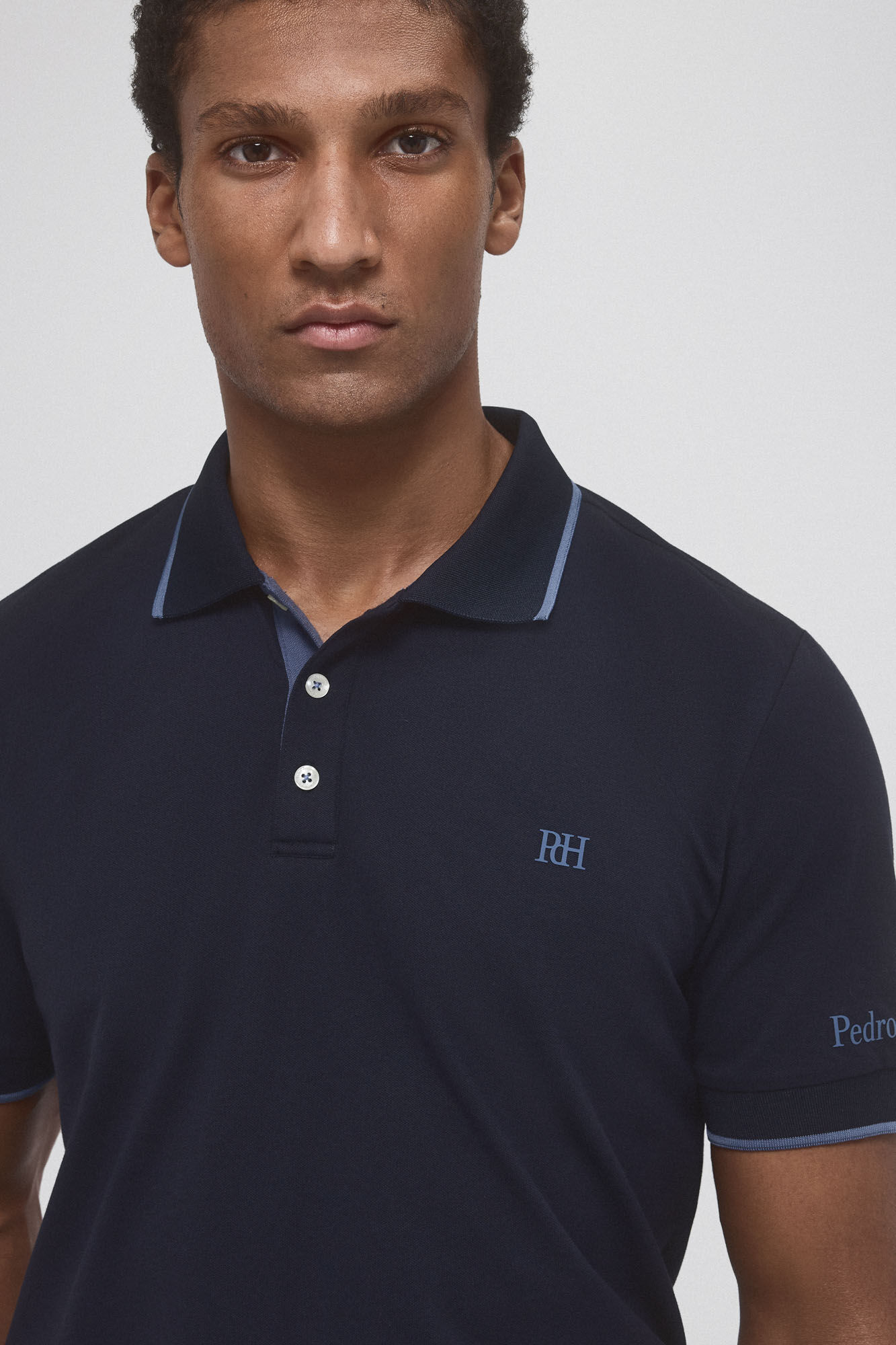 Pedro del Hierro Plain golf polo Blue