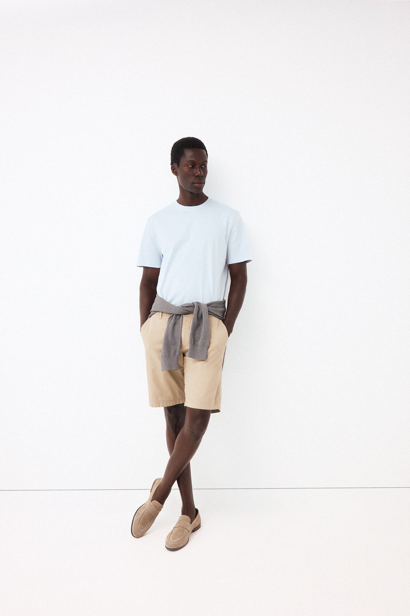 Pedro del Hierro Camiseta logo peque&ntilde;o Azul