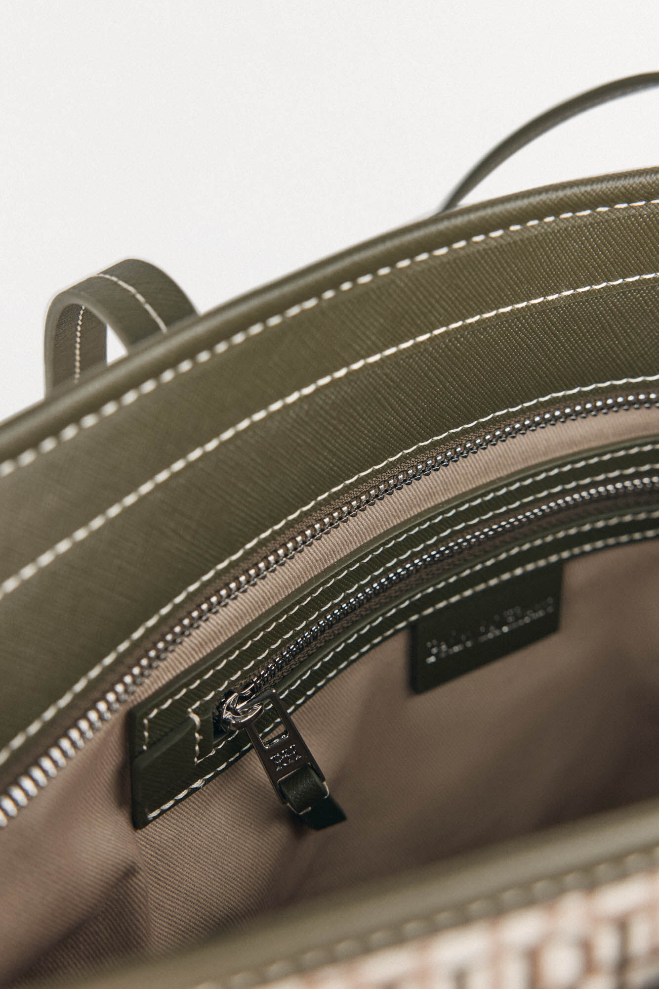 Pedro del Hierro Bolsa de compras com monograma Verde