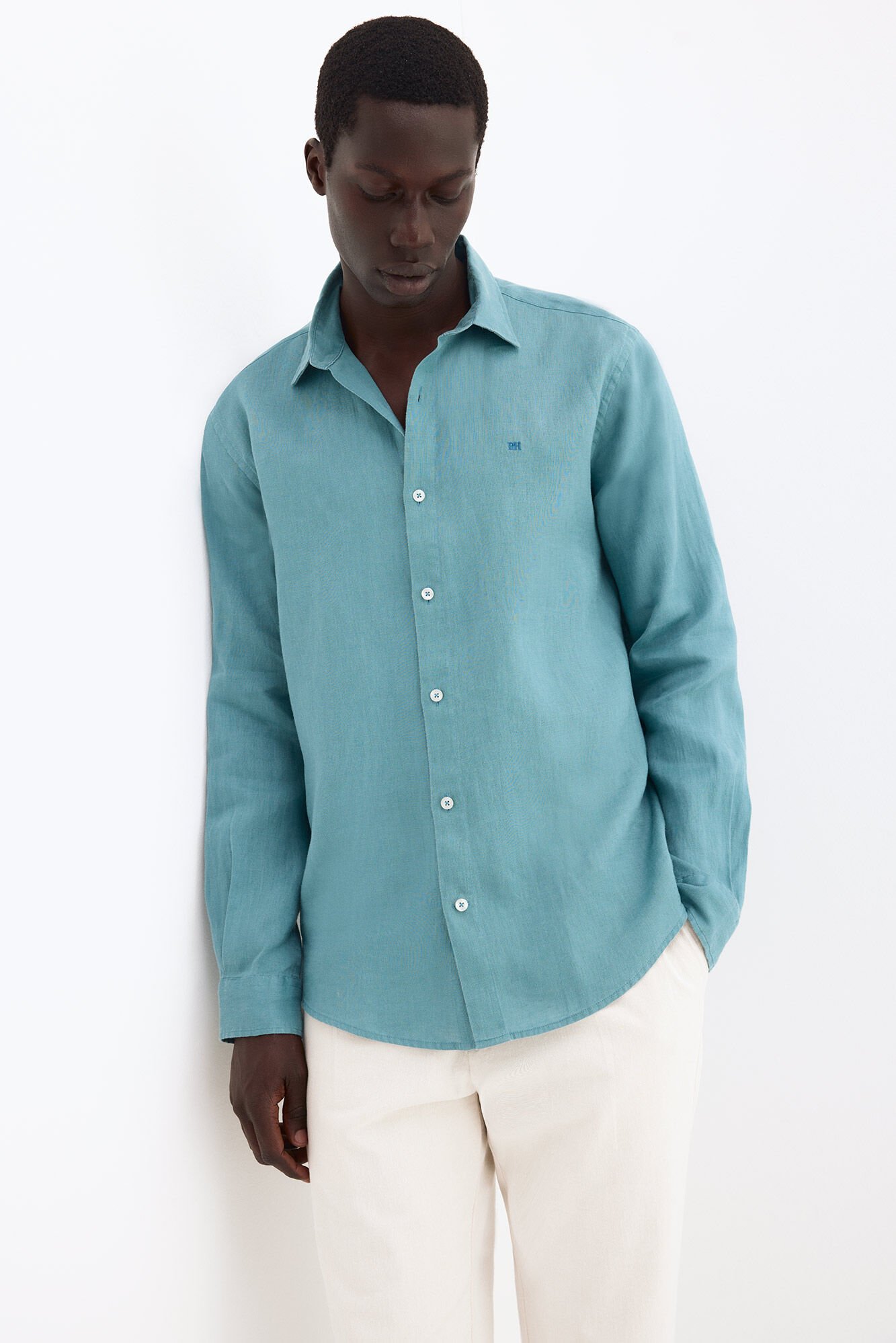 Pedro del Hierro Plain linen shirt
